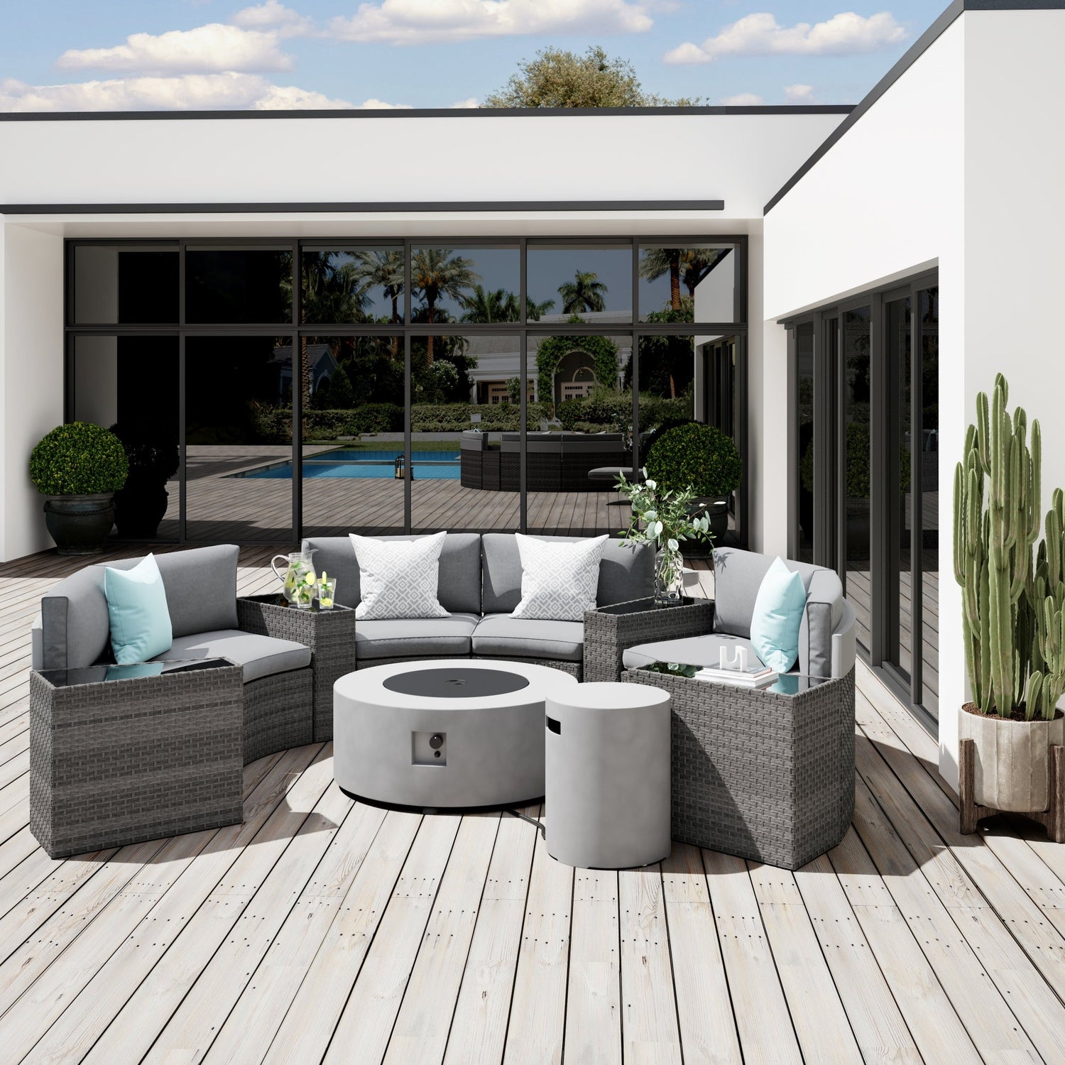 Boboli curved sectionals