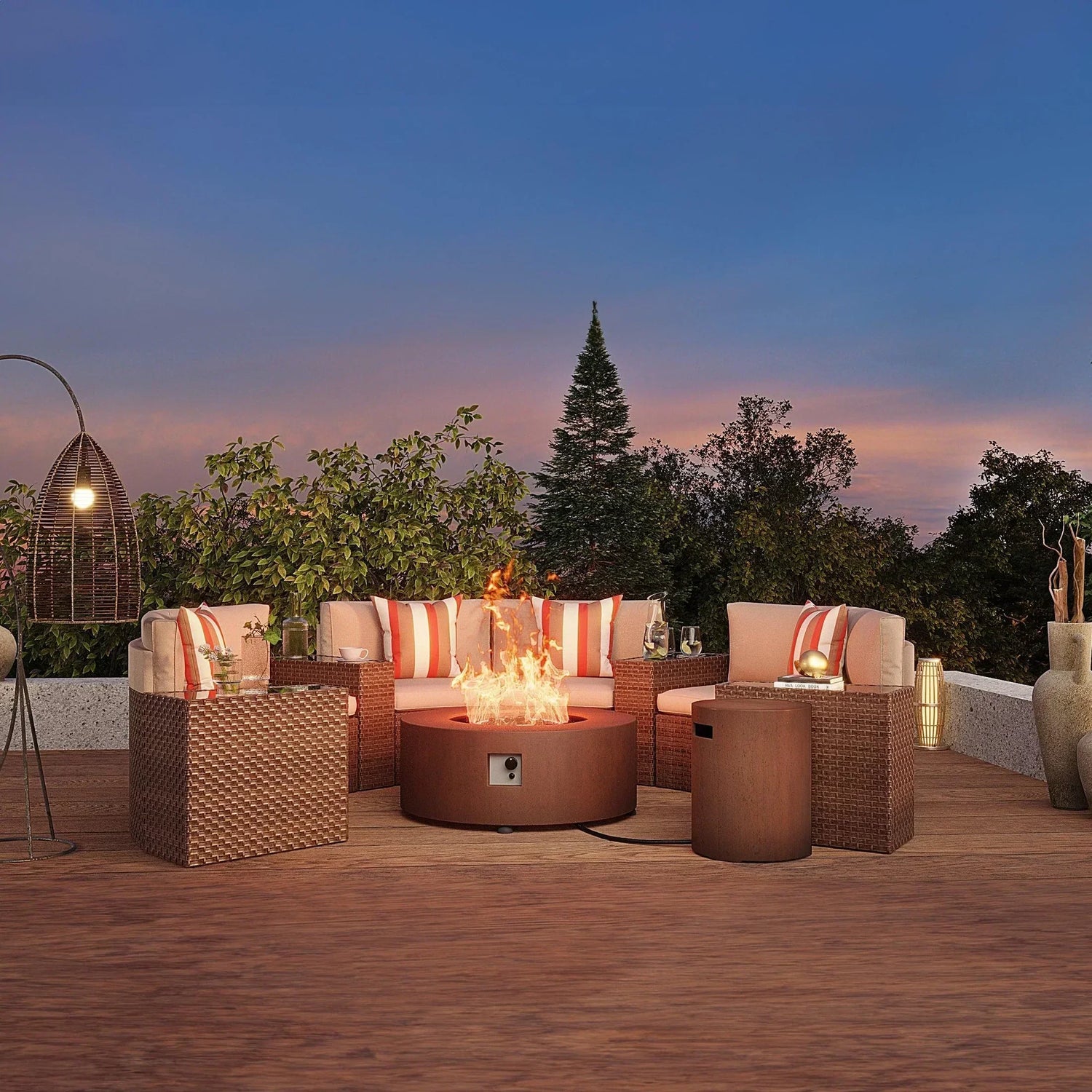 Cozy Winter Courtyard Heating Ideas