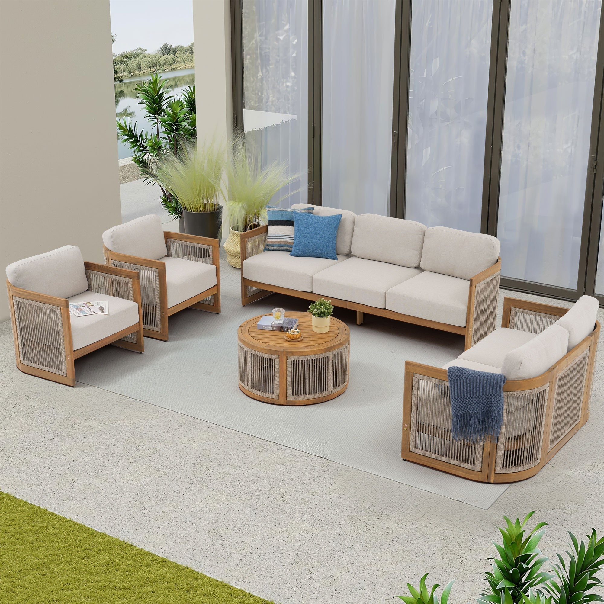 Armless vs. Arm Patio Conversation Sets