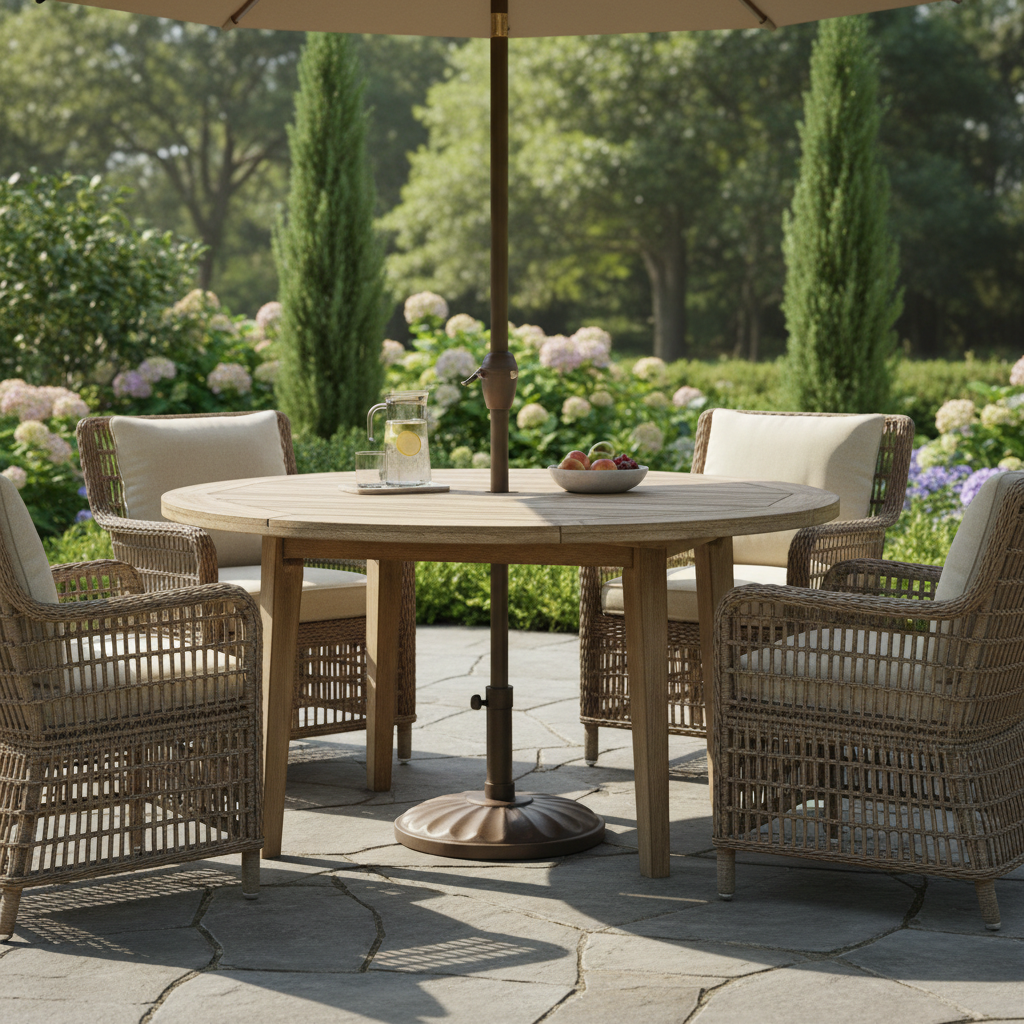 Do You Still Need an Umbrella Stand Under a Patio Dining Table?
