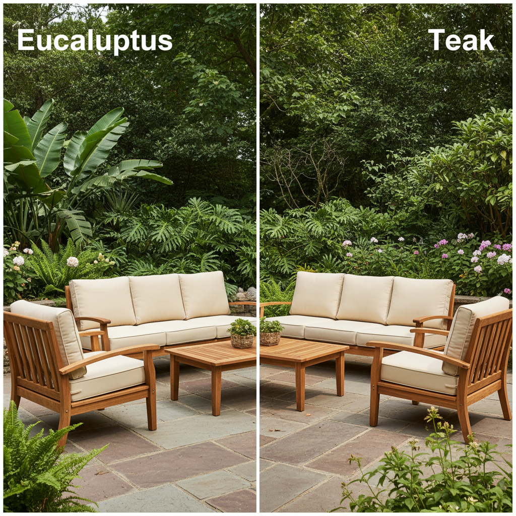 Eucalyptus Wood VS Teak Wood Furniture, Which is Better for Outdoor Living