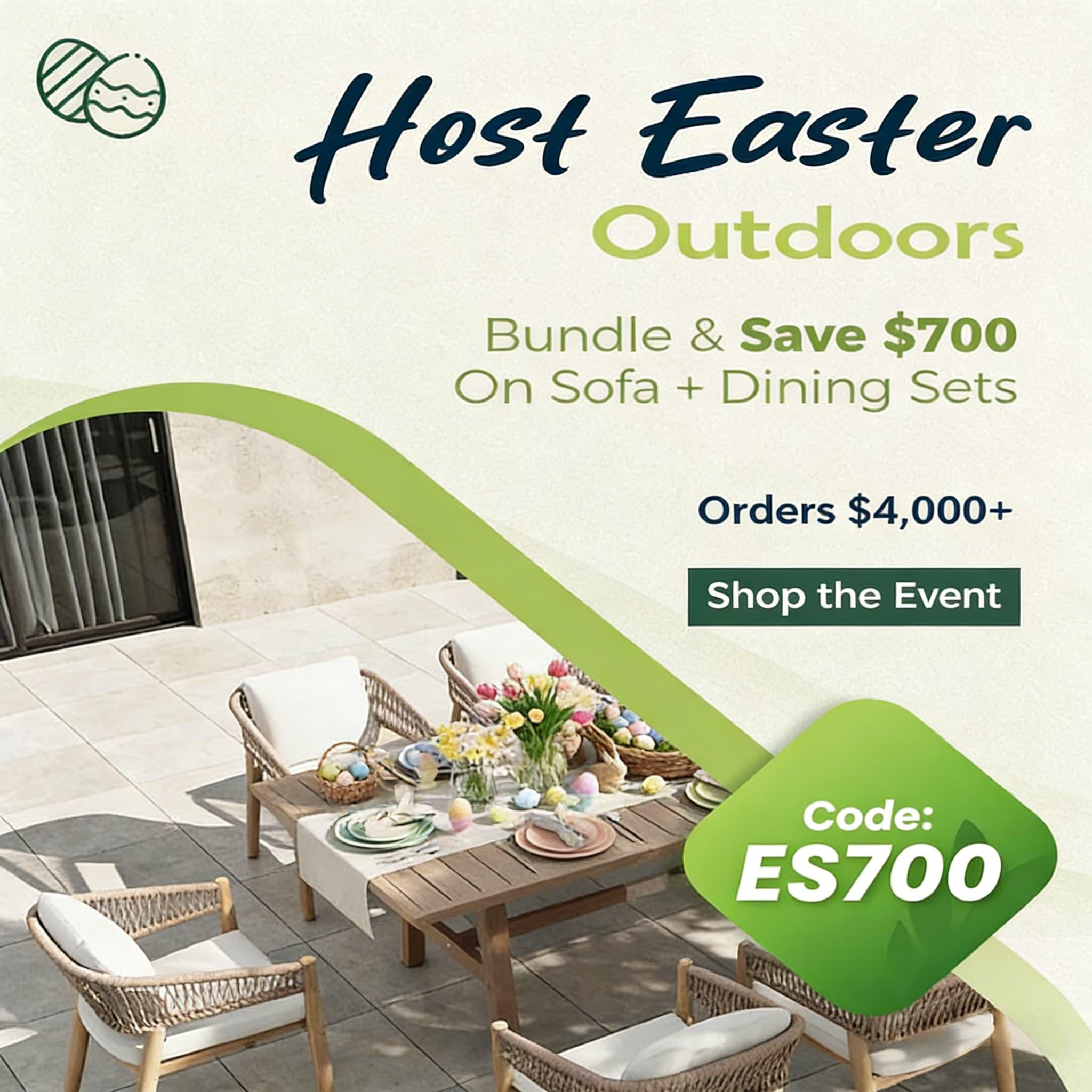 🌿 Easter Sale Outdoor Living Guide: Up to 50% Off at Jardina