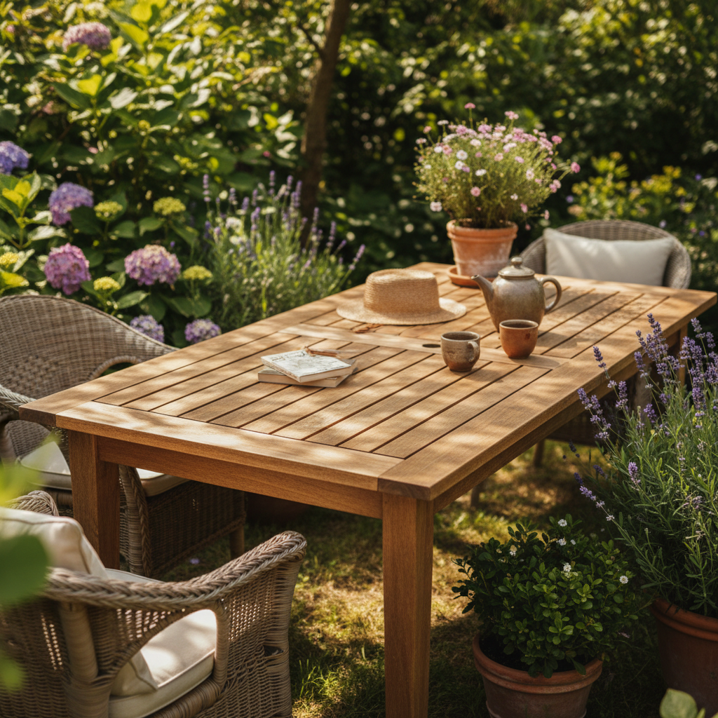Why Do Outdoor Wooden Tables Have Slatted Tabletops