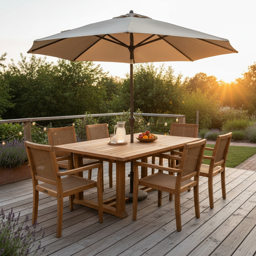 Umbrella-hole vs No-hole: What’s Better for Outdoor Dining Tables