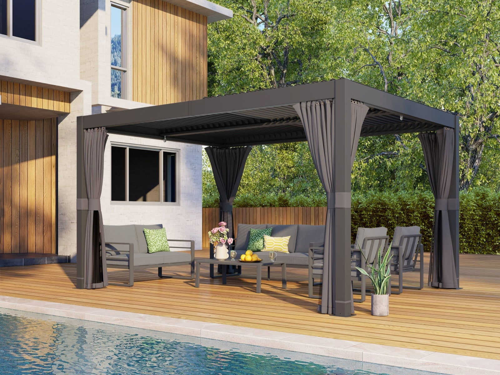 Premium Aluminum Gazebos & Pergolas - Jardina Outdoor Patio Furniture