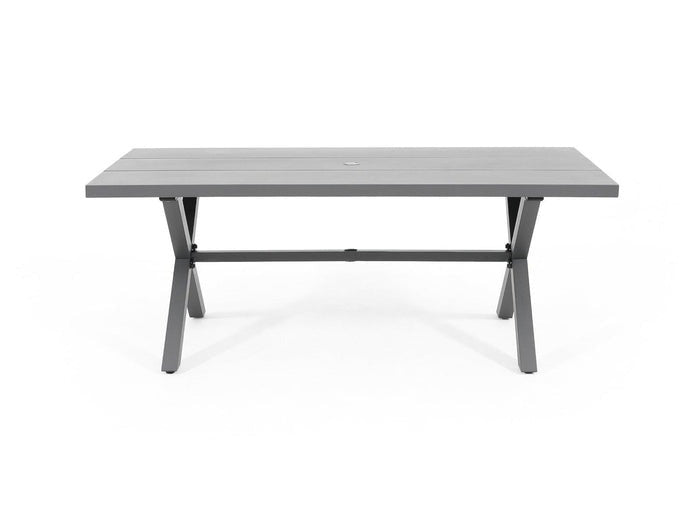 Outdoor Dining Table With Umbrella Hole - Jardina Modern Outdoor Patio Furniture