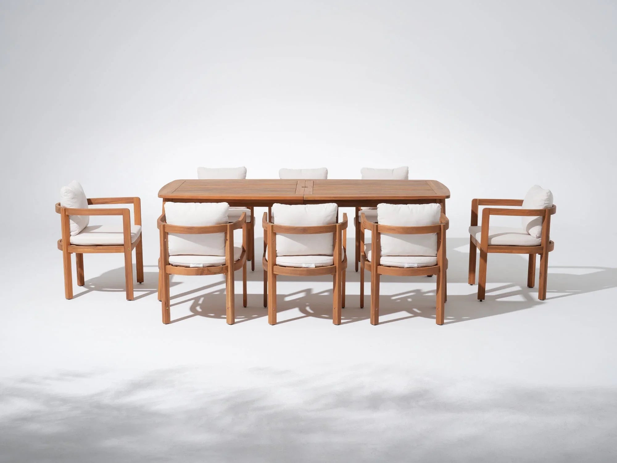 Wood Outdoor Dining Sets for 4–12 People - Jardina European & Modern Outdoor Patio Furniture