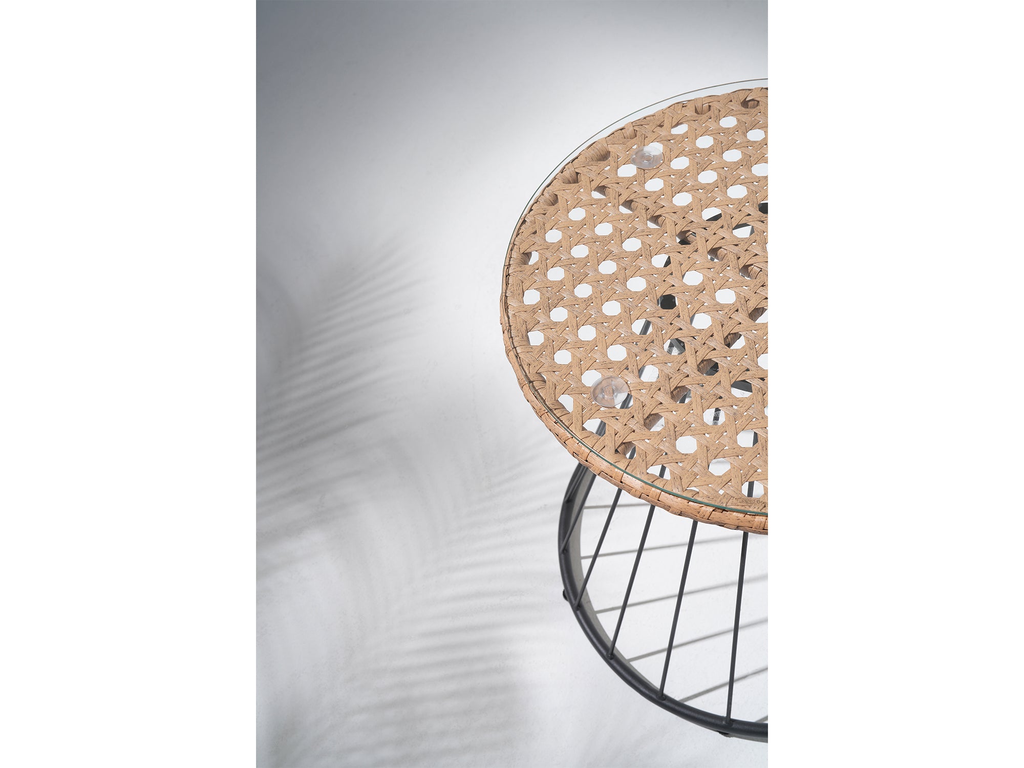 Menorca 5-Piece Wicker Outdoor Seating Set with Two Mixed Tables