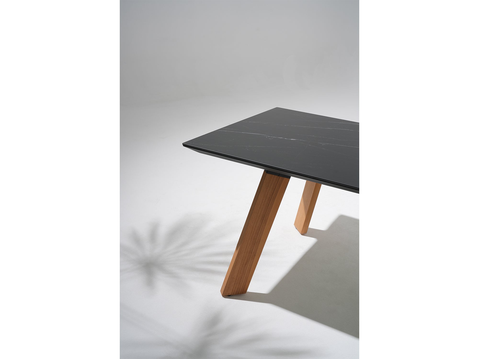 Plena 90.6'' Anacapa Rectangular Patio Dining Table, Teak Legs