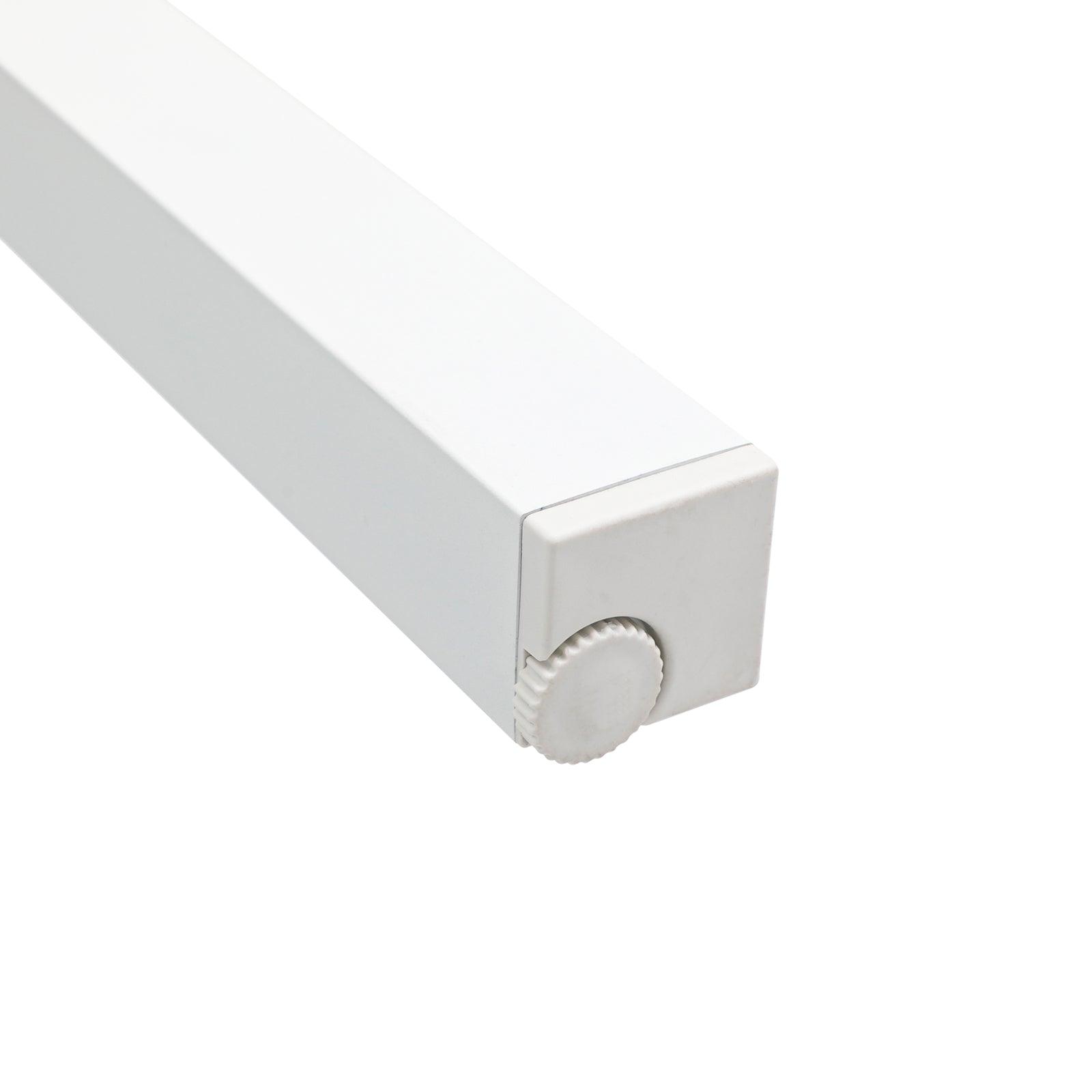 Salina Modern Aluminum Outdoor Table, adjustable foot, #color_White