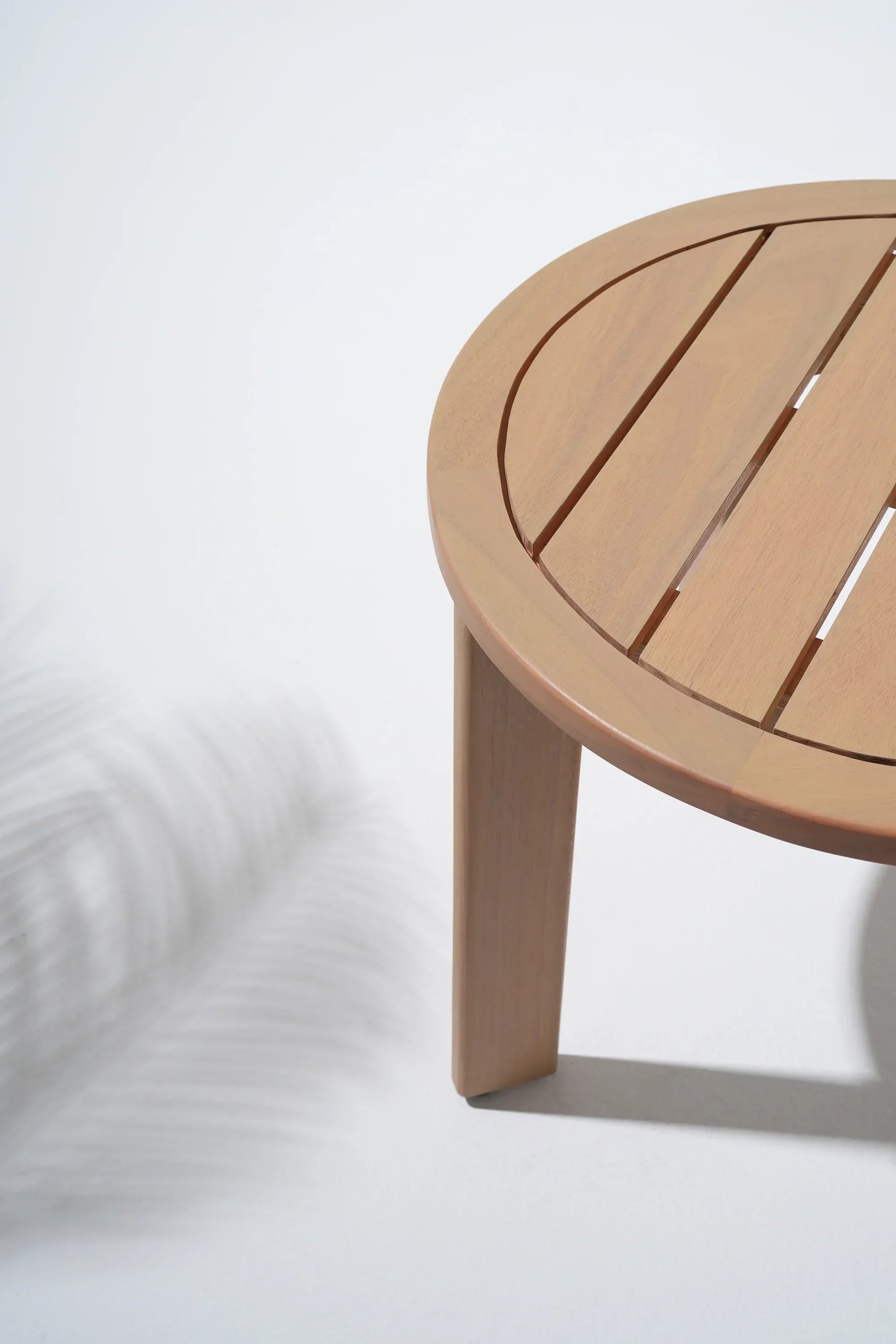Eucalyptus Wooden round table detail