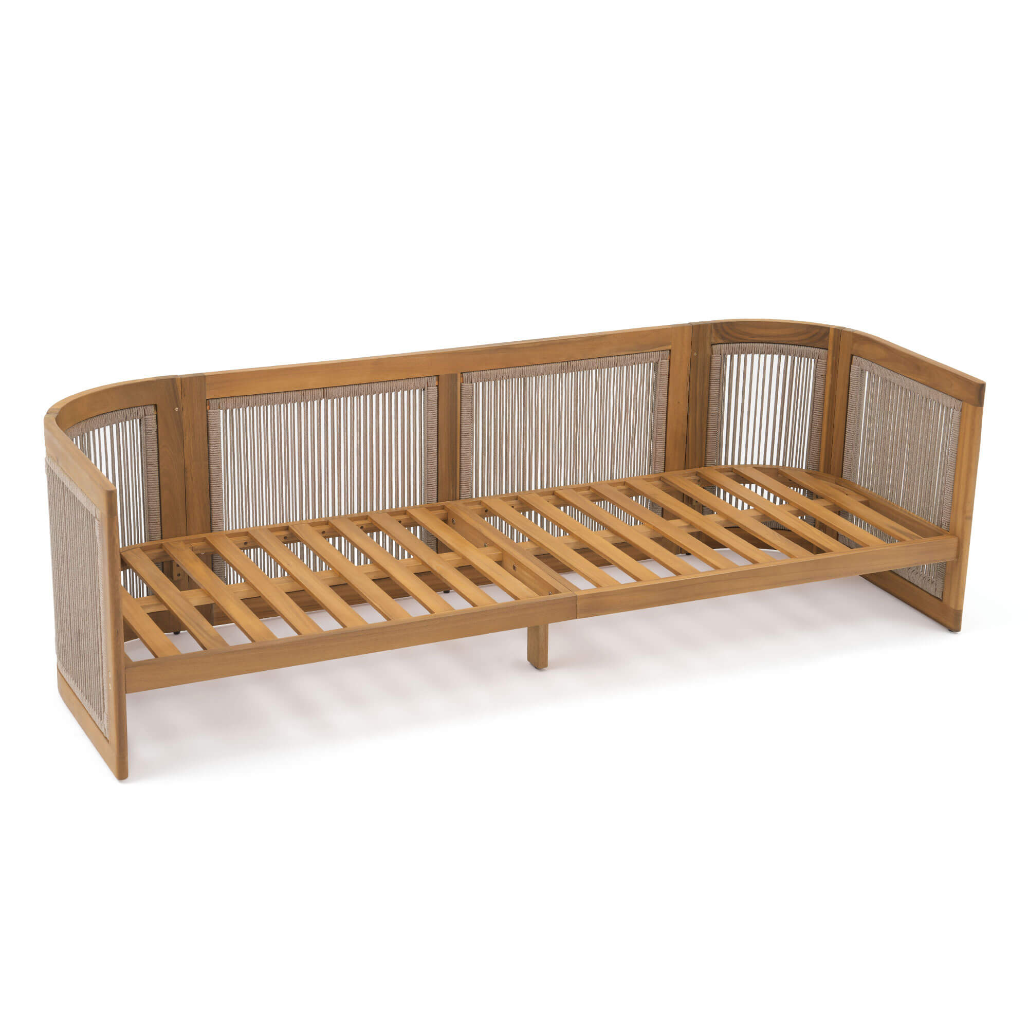 Mori outdoor sofa Wooden frame detail- Jardina Modern Premium Patio Outdoor Furniture