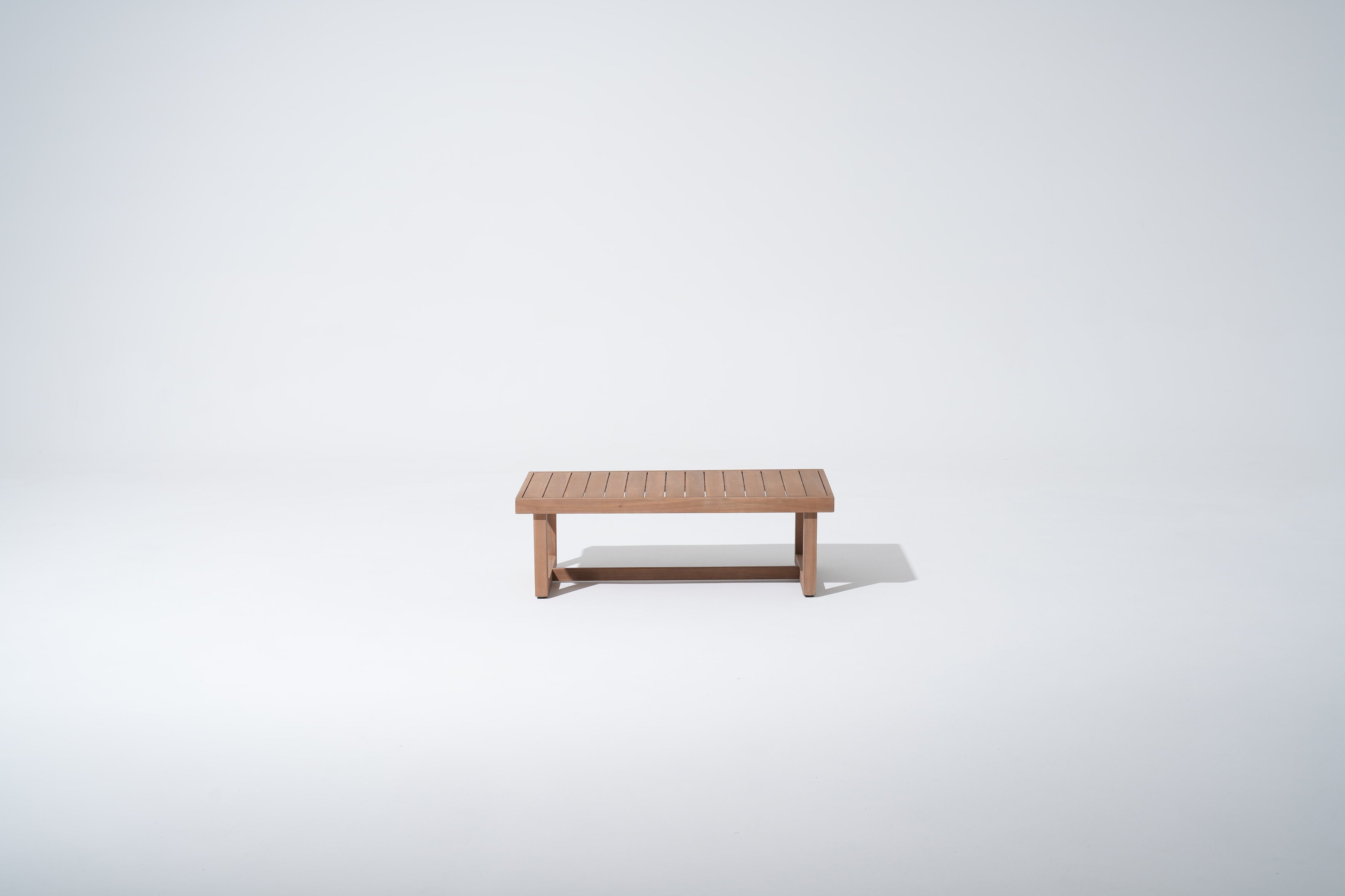 Vela Wood Rectangular Outdoor Coffee Table - Jardina Modern Premium Outdoor Patio Furniture