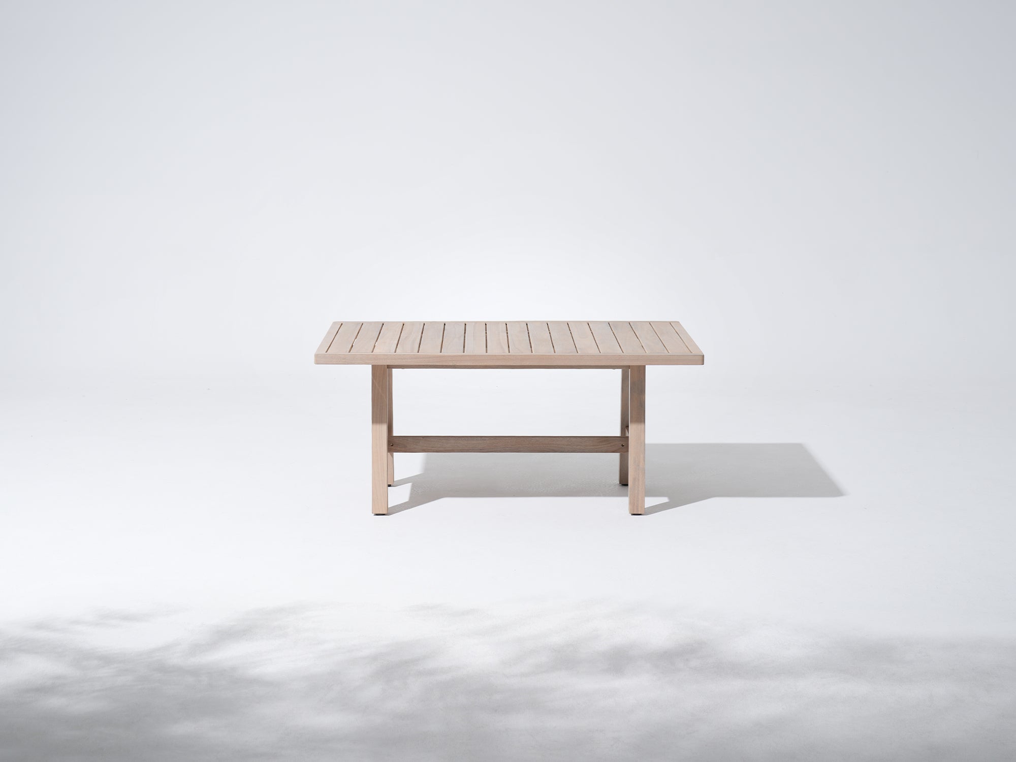 Thalea Wood Outdoor Low Dining Table, Height 26"