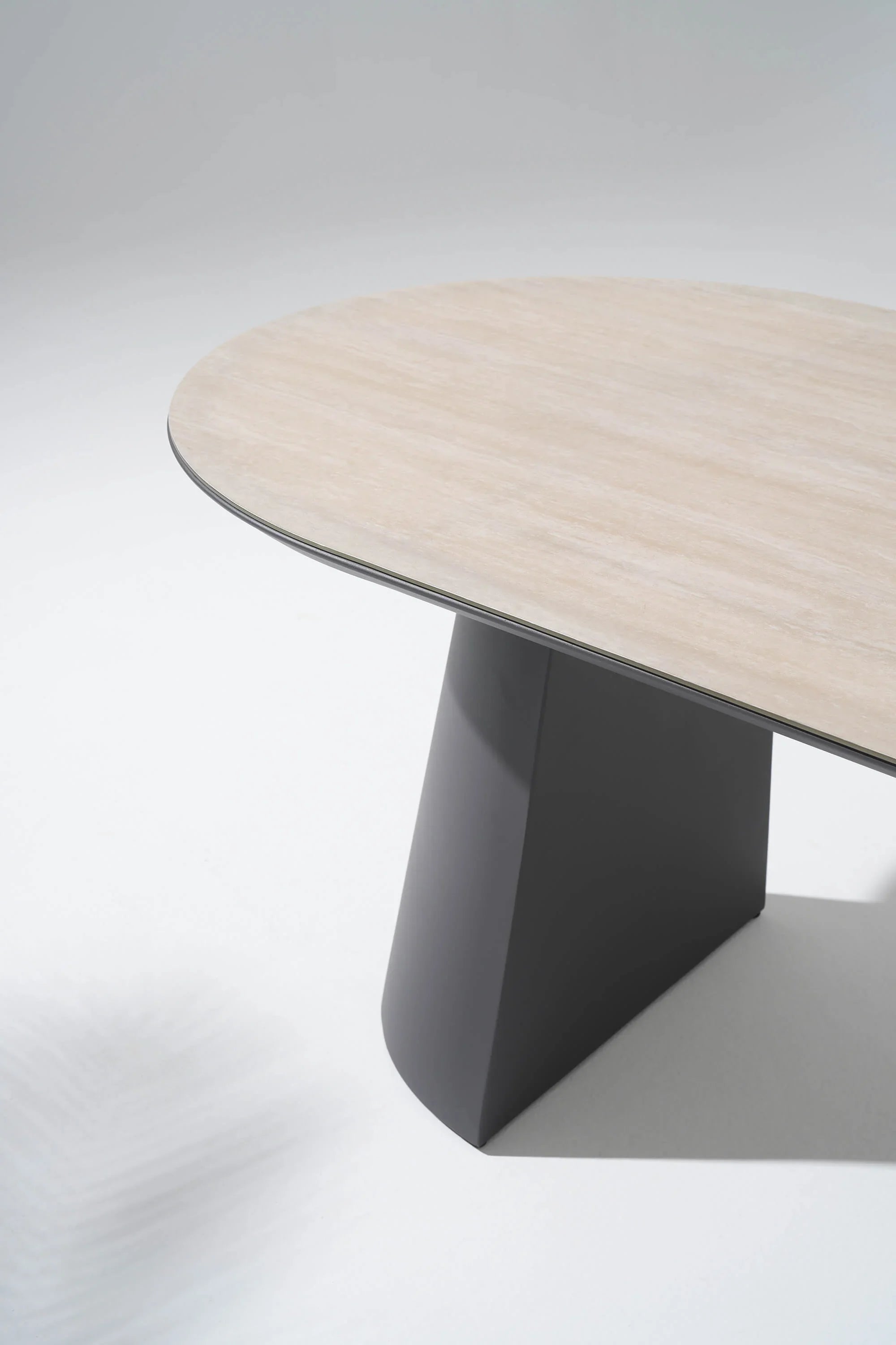 Modern dining table with a light wooden top - Jardina Premium Modern Outdoor Dining Furniture