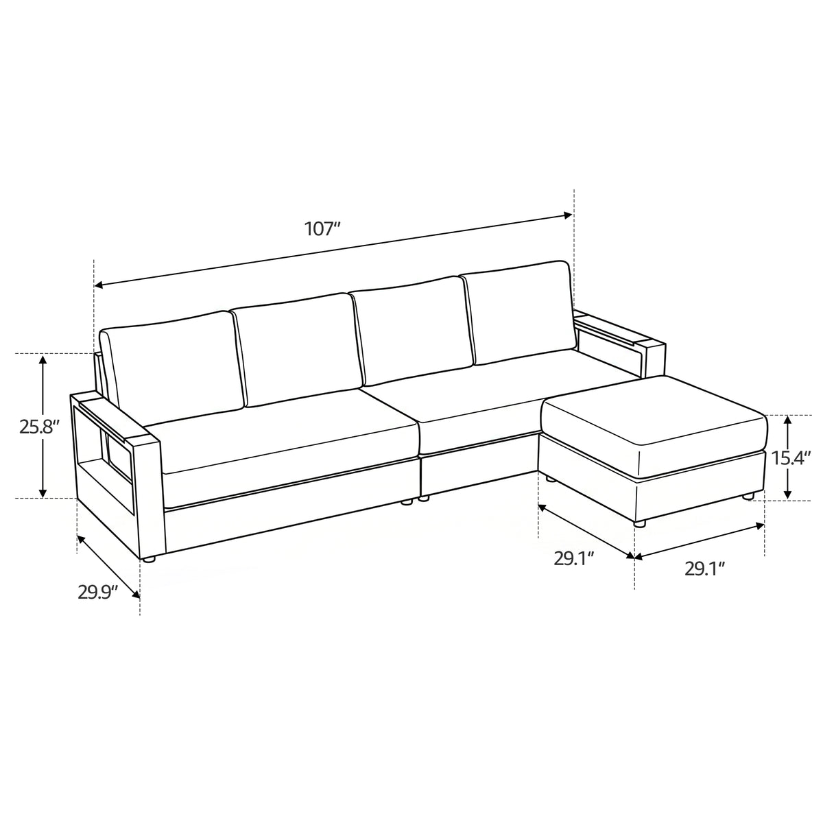 #config_4‑Seat Chaise