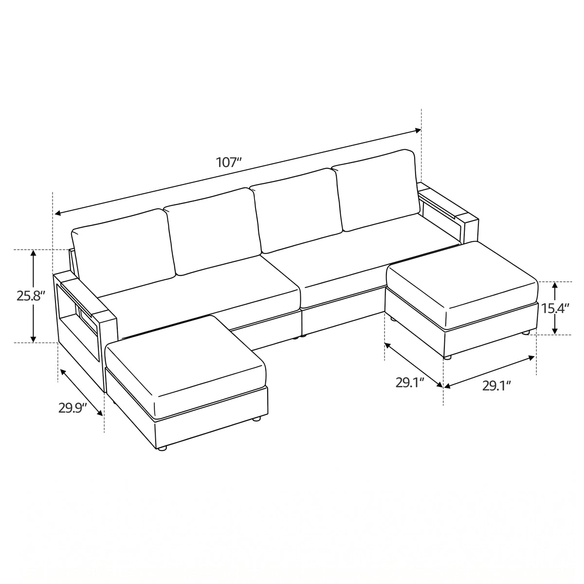 #config_U‑Shape with Chaise