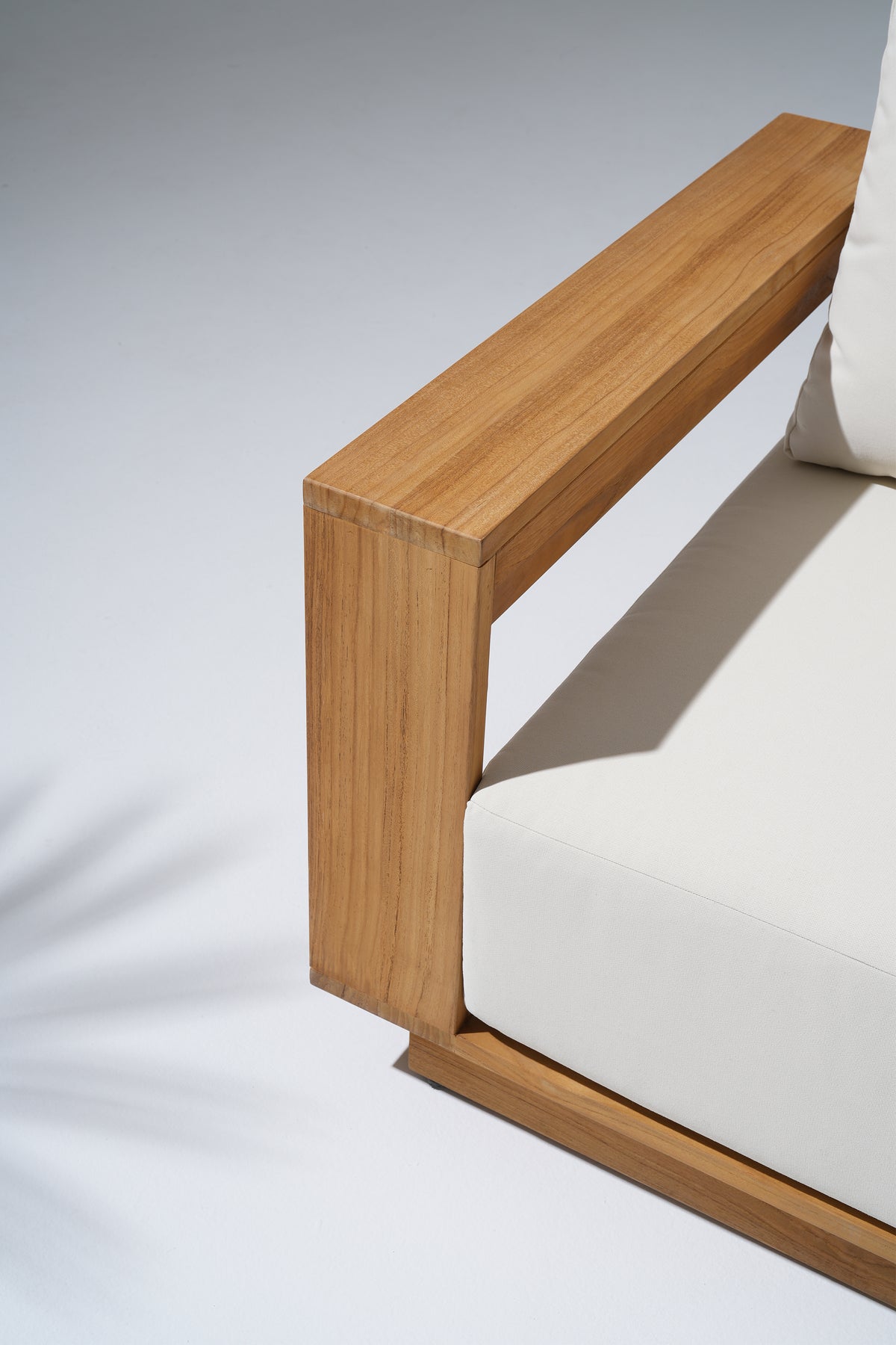 Braga FSC teak wood sofa with wide armrest- Jardina