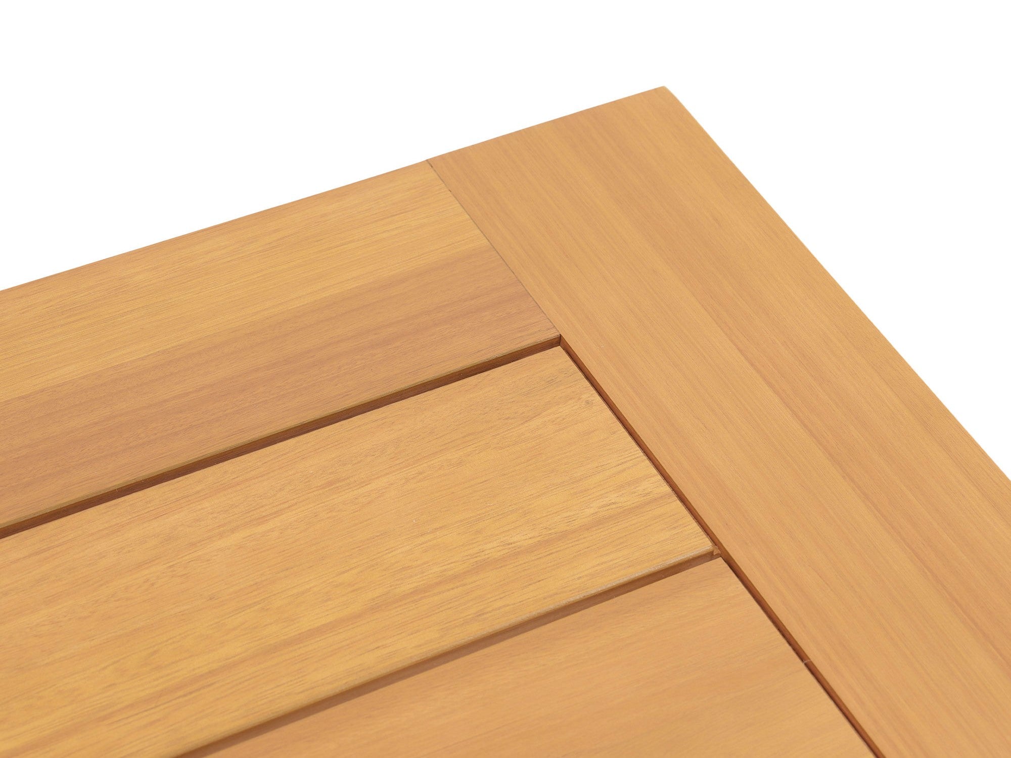 eucalyptus wooden outdoor coffee tabletop detail - Jardina Modern Outdoor Furniture
