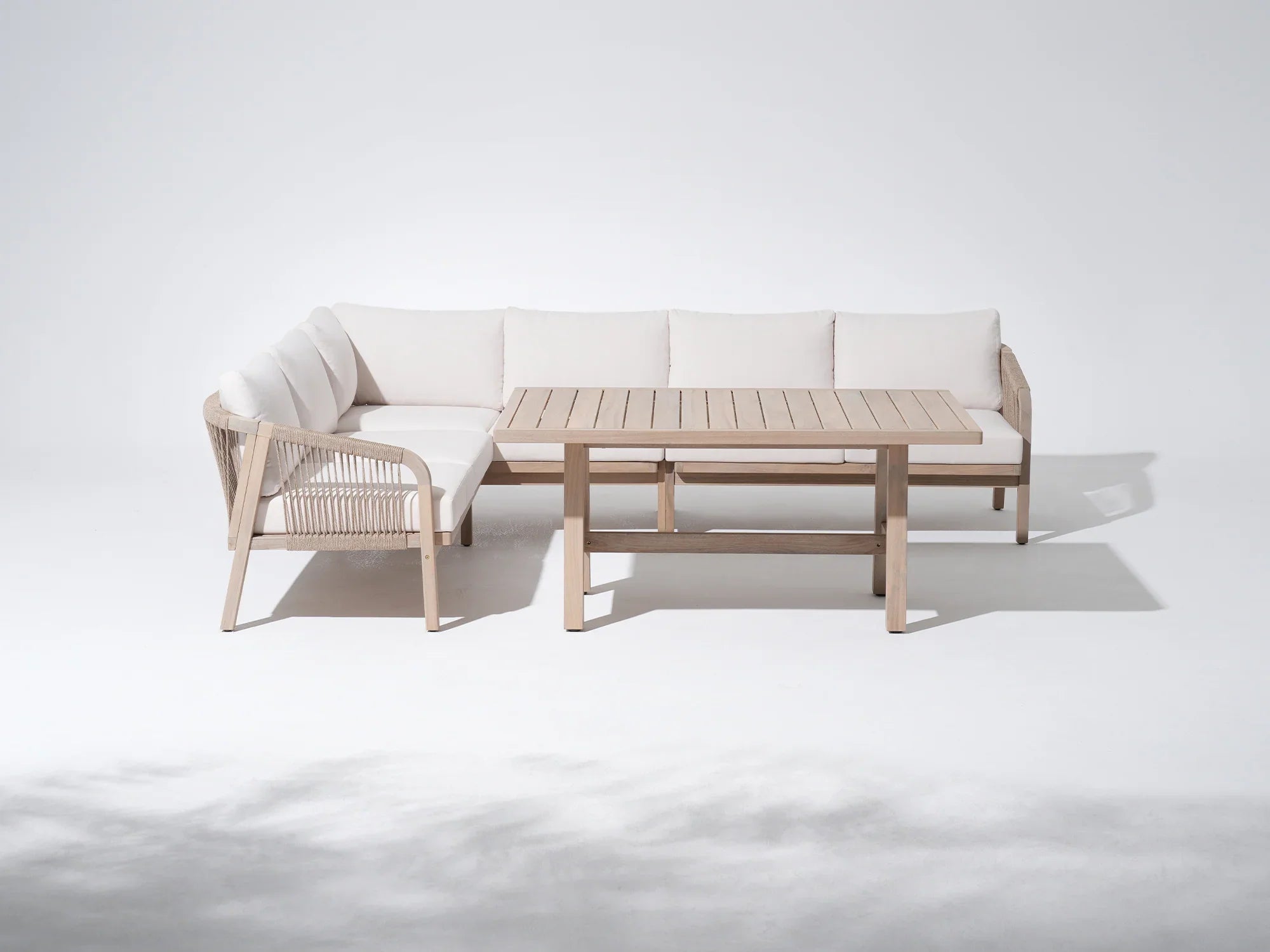 Outdoor furniture set with a sectional sofa and table - Jardina Modern Premium Outdoor Patio Furniture Sets