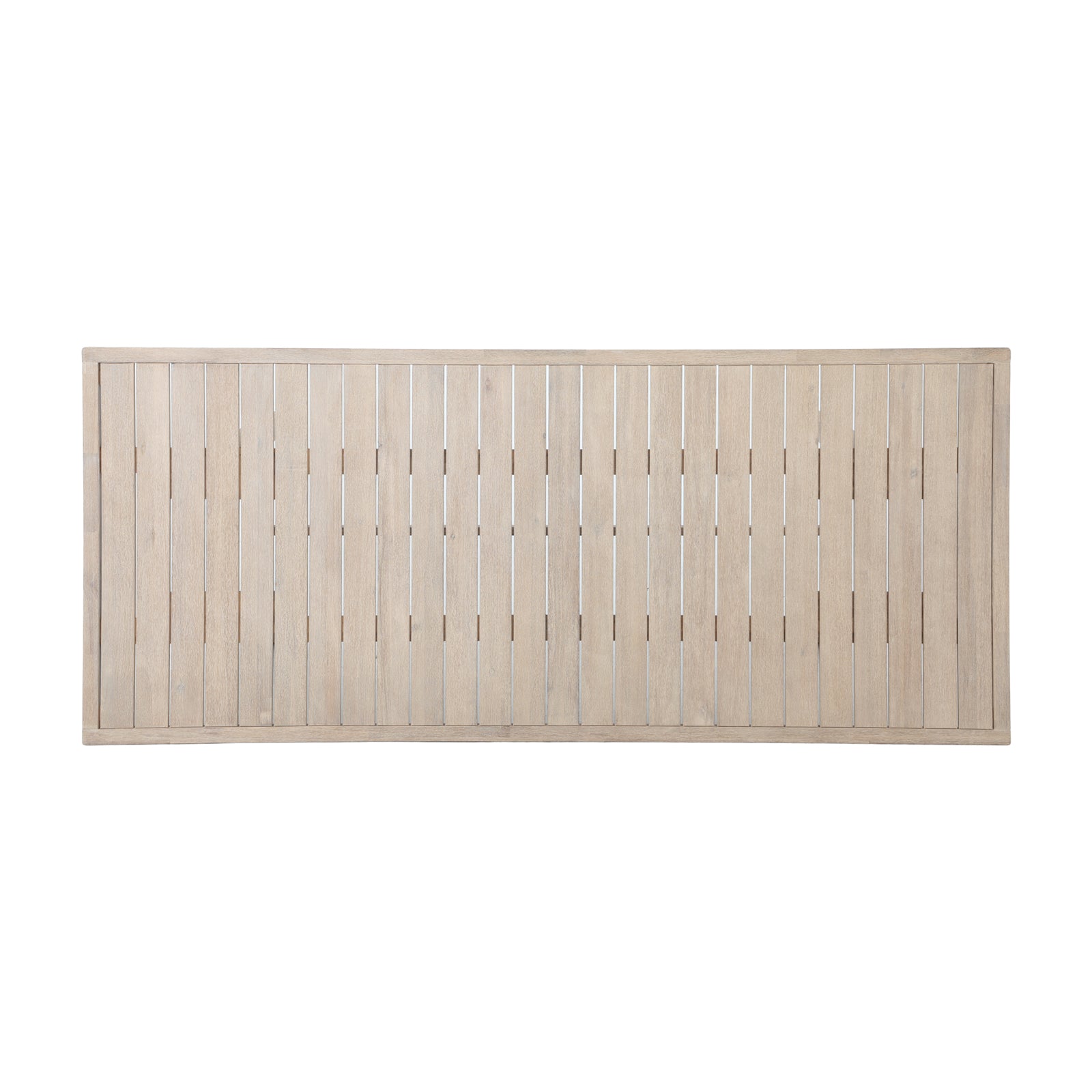 rectnagular wood patio dining tabletop detail - Jardina Modern Premium Outdoor Patio Furniture