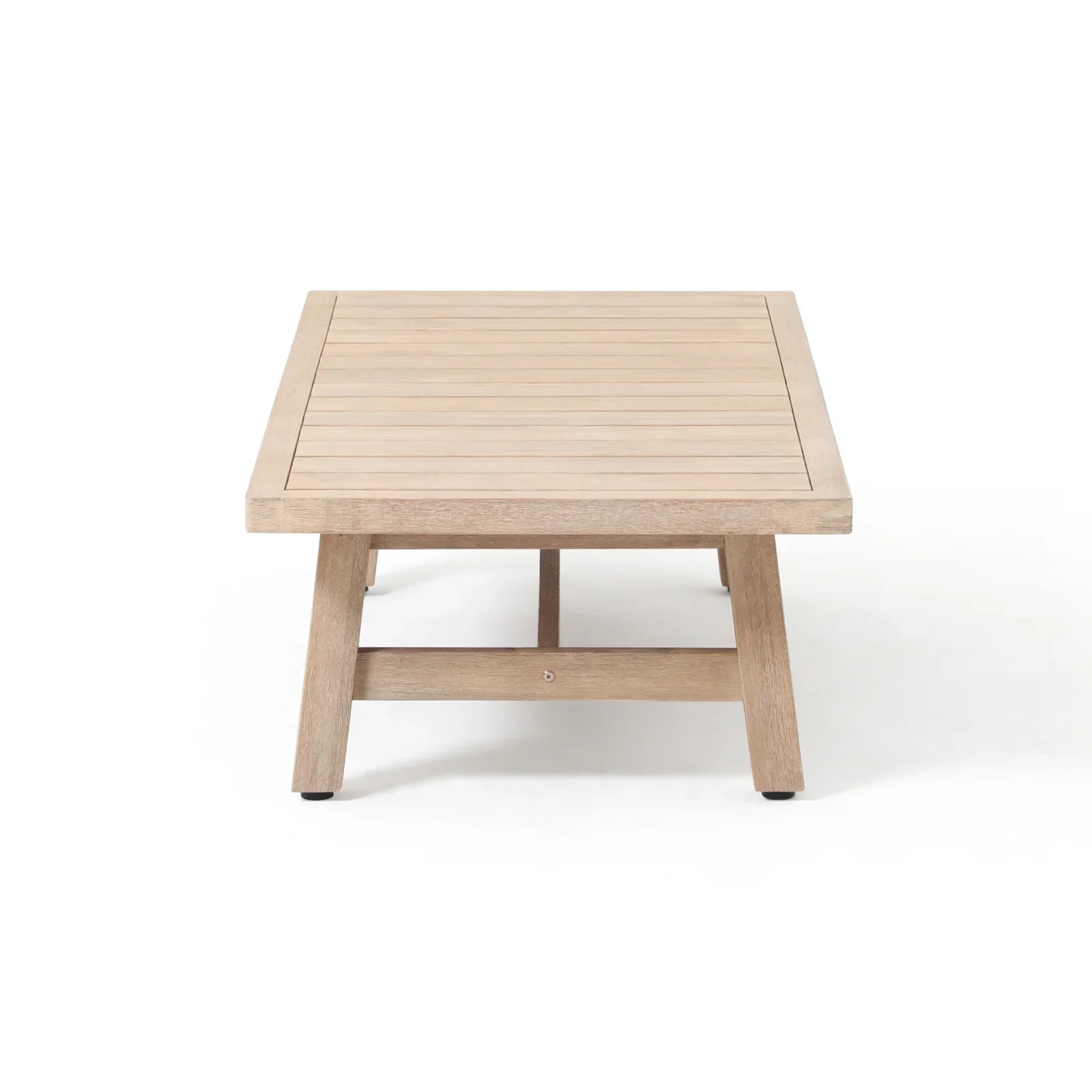 Thalea Textured 50" Rectangular Wooden Patio Coffee Table