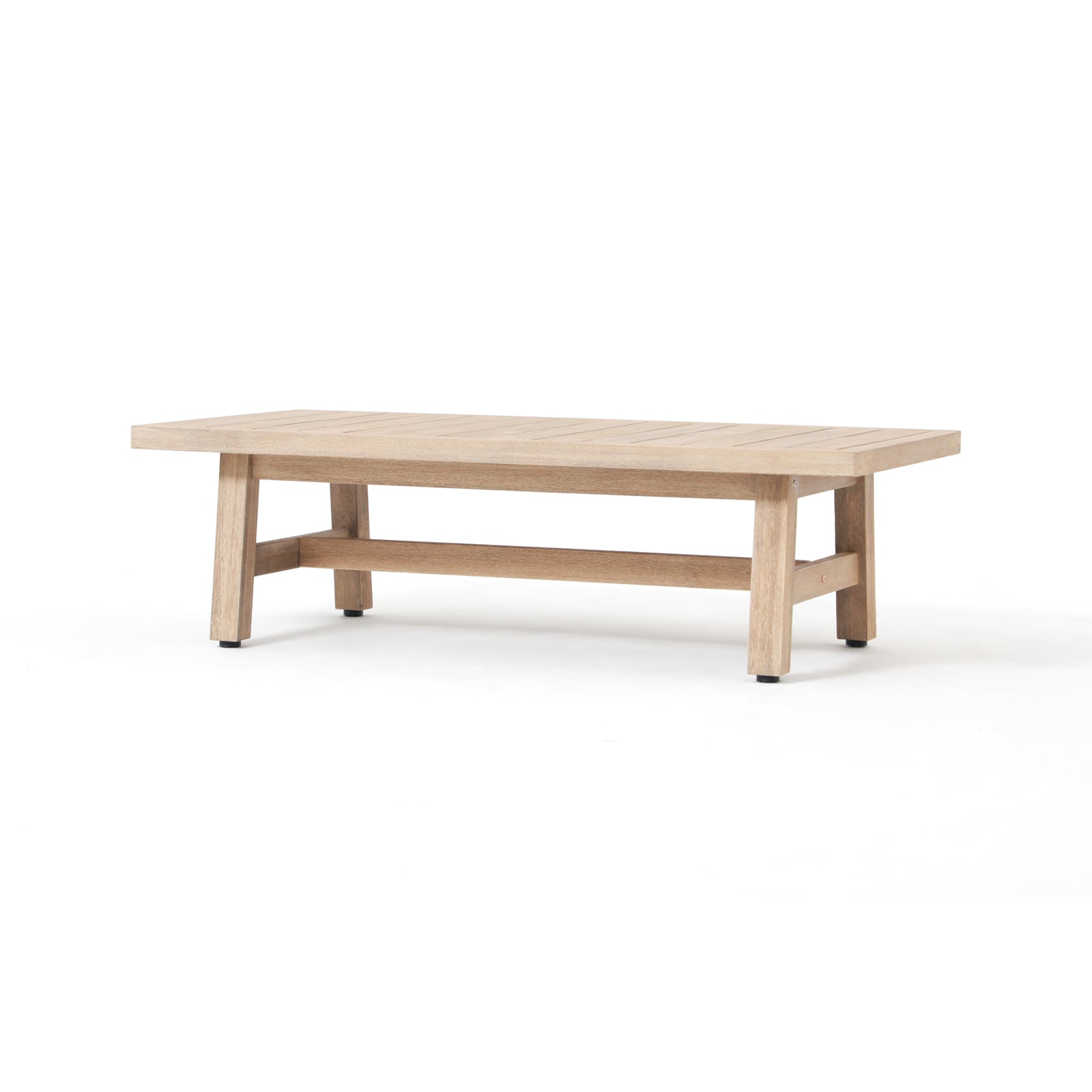 Thalea Textured 50" Rectangular Wooden Patio Coffee Table