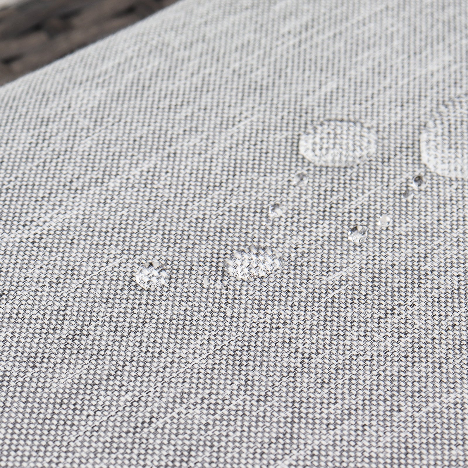 Wooden Outdoor Patio Bar chairs, water-resistant cushion covers detail - Jardina Premium Modern Outdoor Patio Furniture