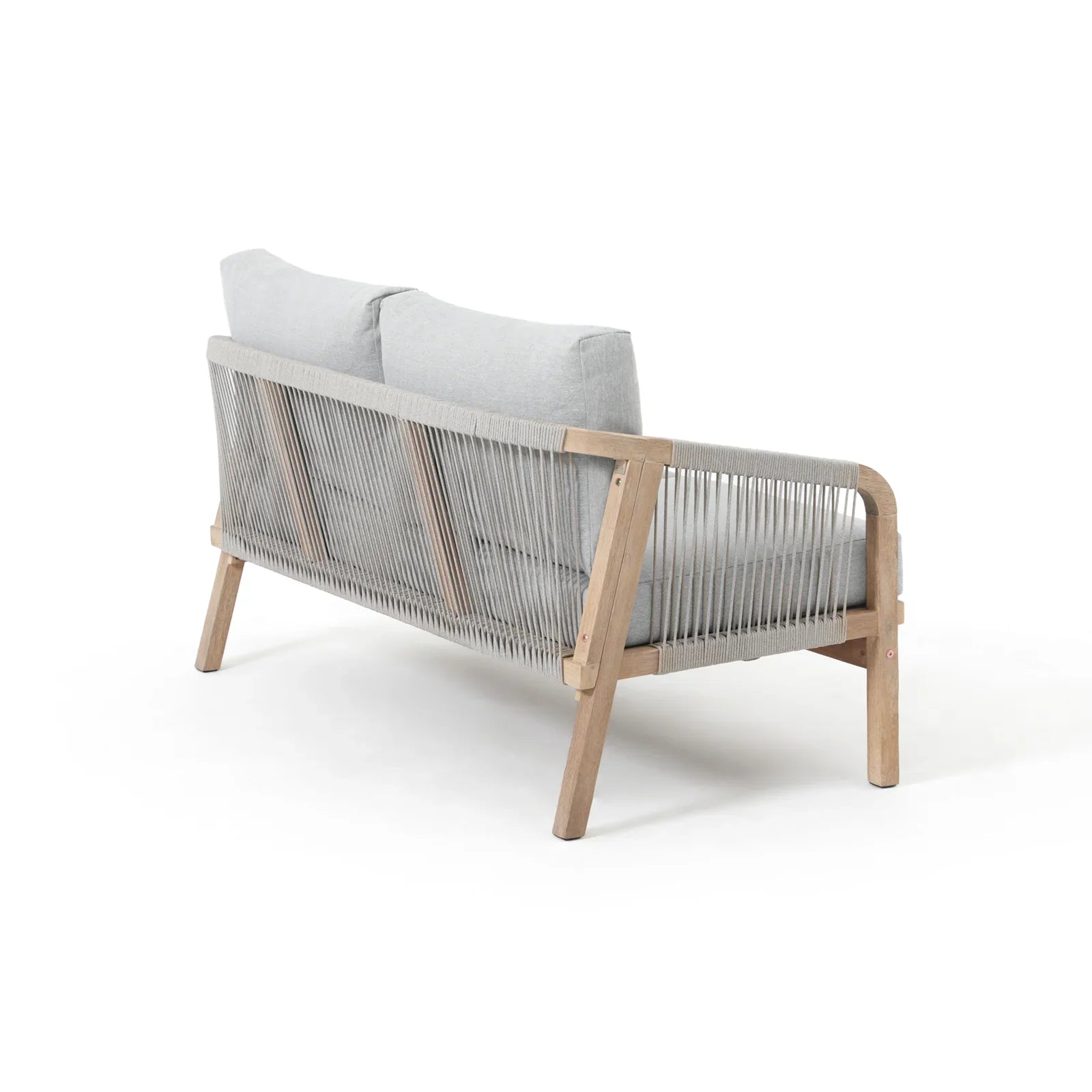 Thalea Textured Wooden Outdoor Loveseat Sofa
