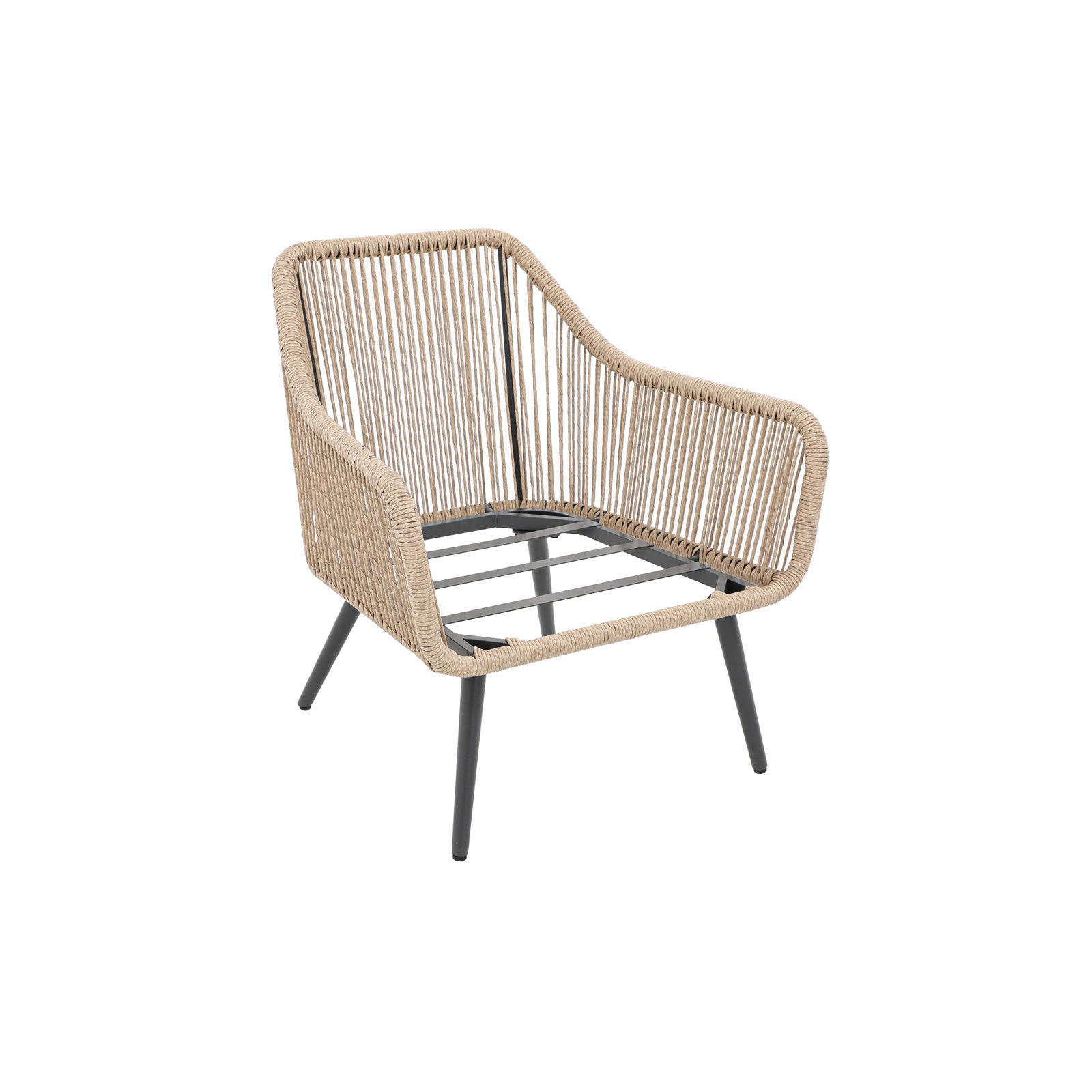 Wicker Dining Chair steel frame- Jardina Premium Modern Outdoor Patio Furniture