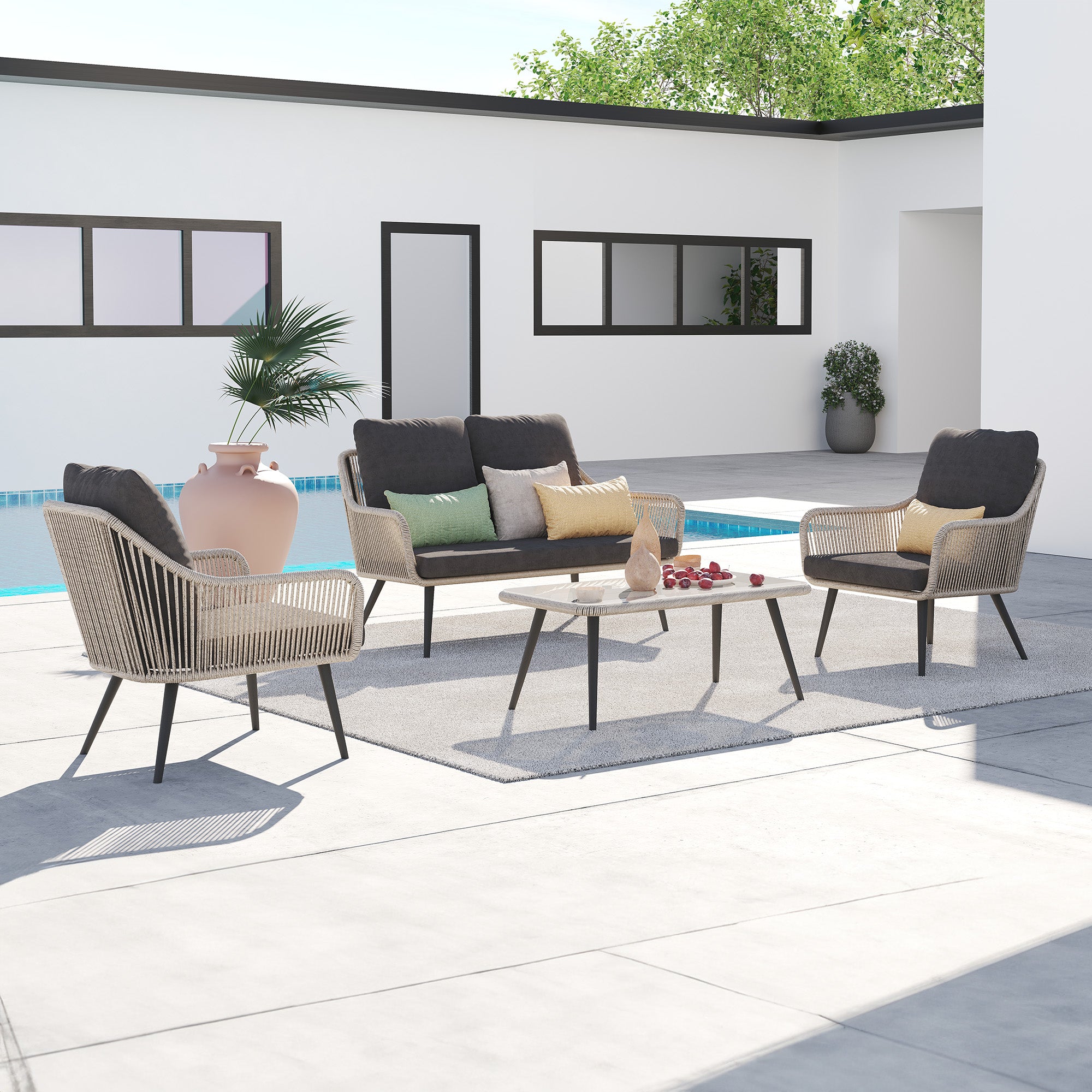 Contemporary & Modern Outdoor Furniture - Jardina#Color_Grey