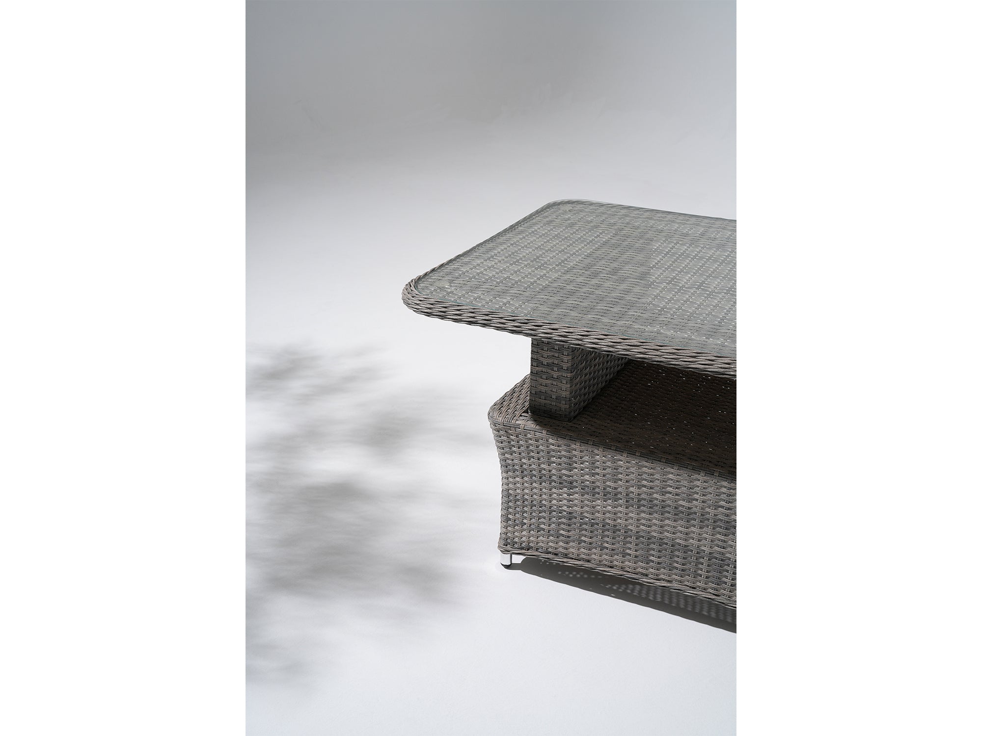 5-Piece Wicker Outdoor Seating Set with Lift-Top Table