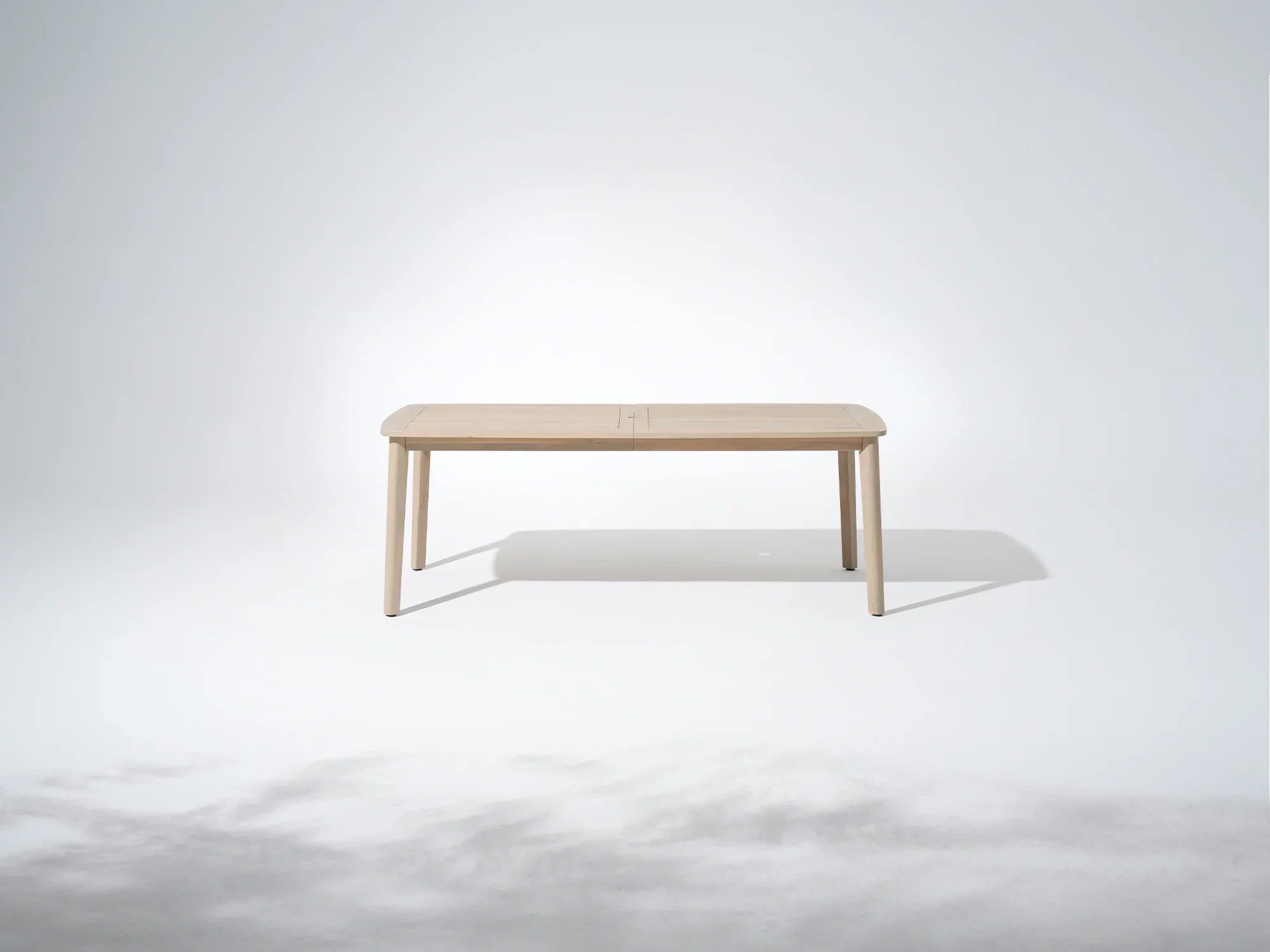 acacia Wooden outdoor dining table with umbrella hole - Jardina Premium Modern Outdoor Dining Furniture