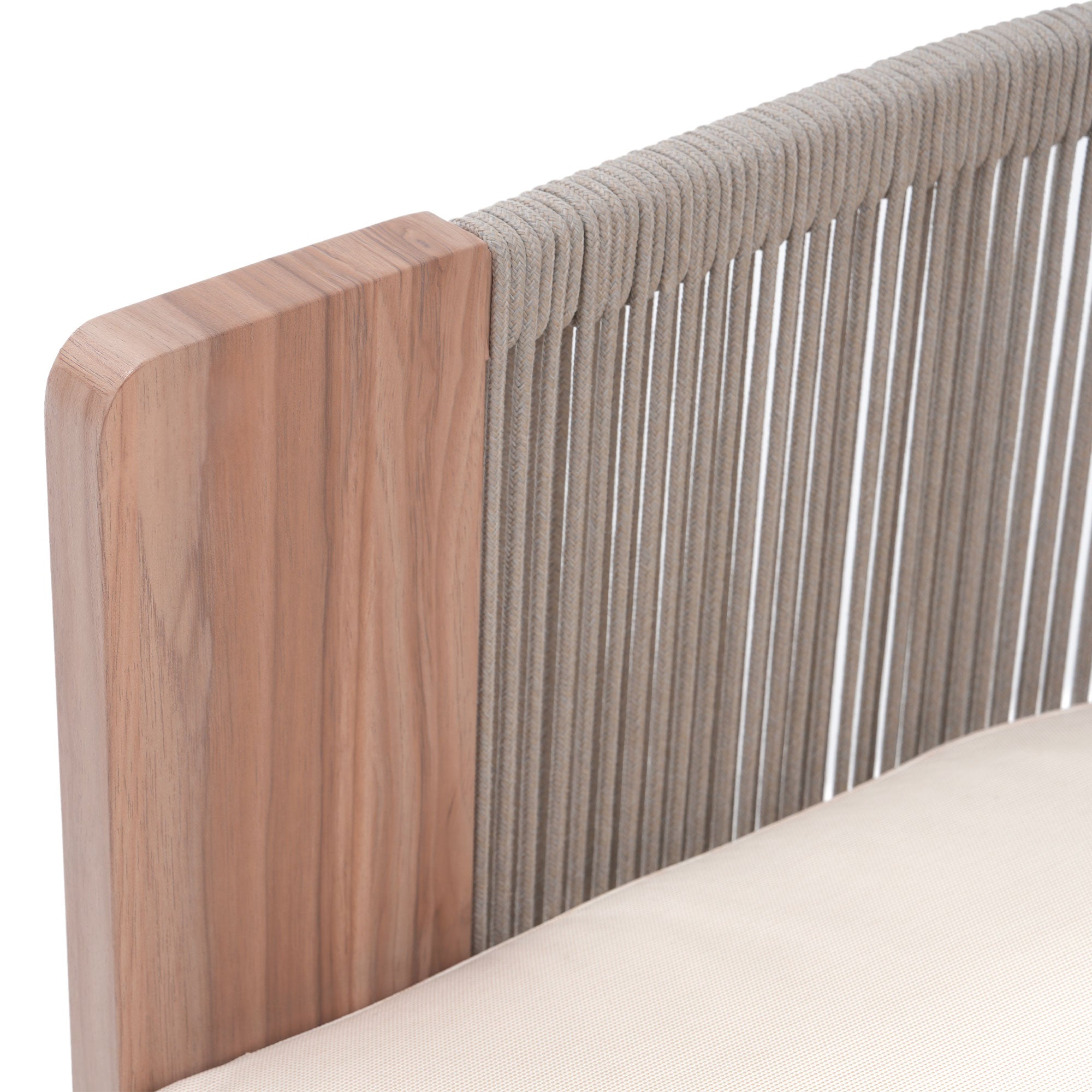 Wooden and woven headboard - Jardina Modern Premium Patio Outdoor Furniture