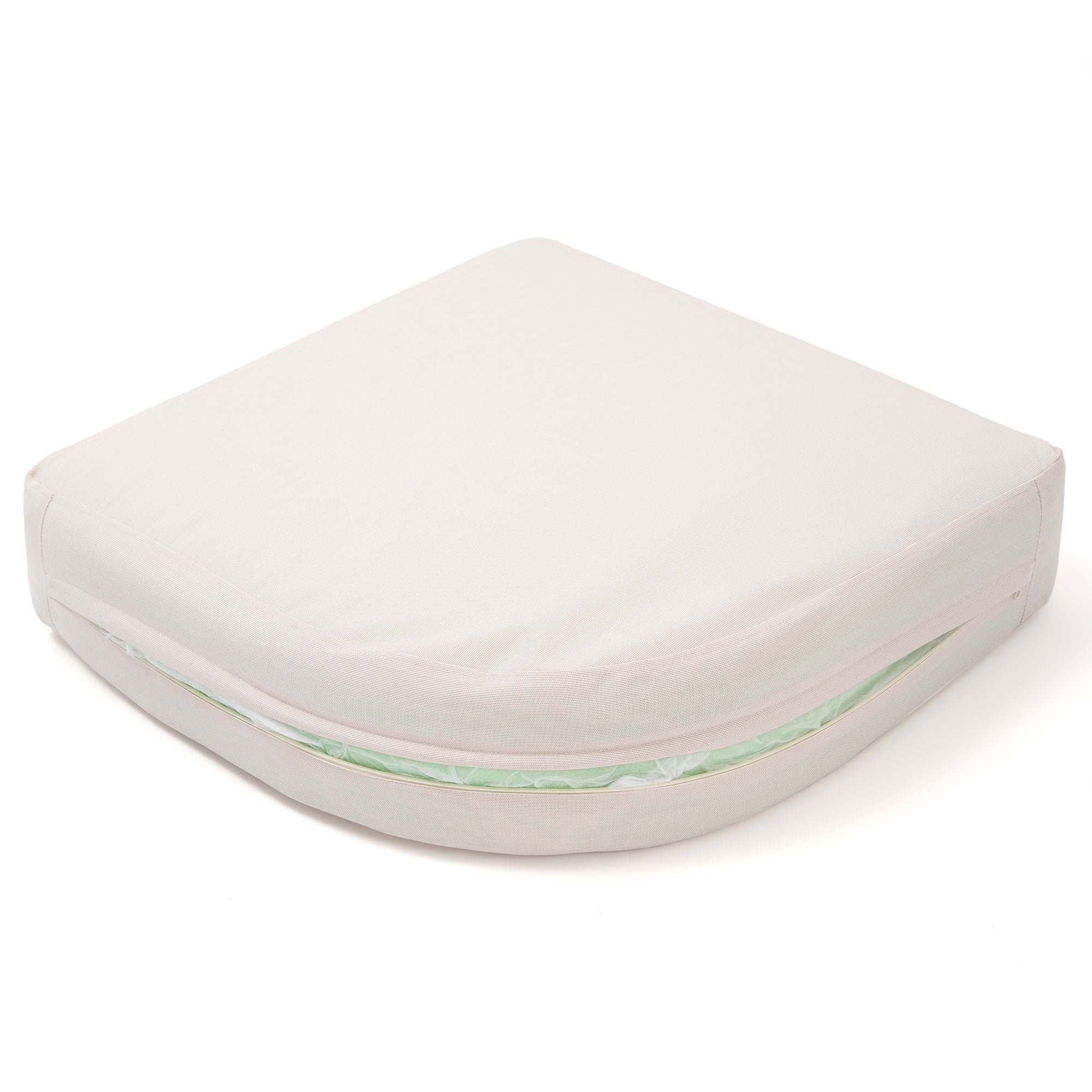 White wedge-shaped pillow- Jardina Modern Premium Patio Outdoor Furniture