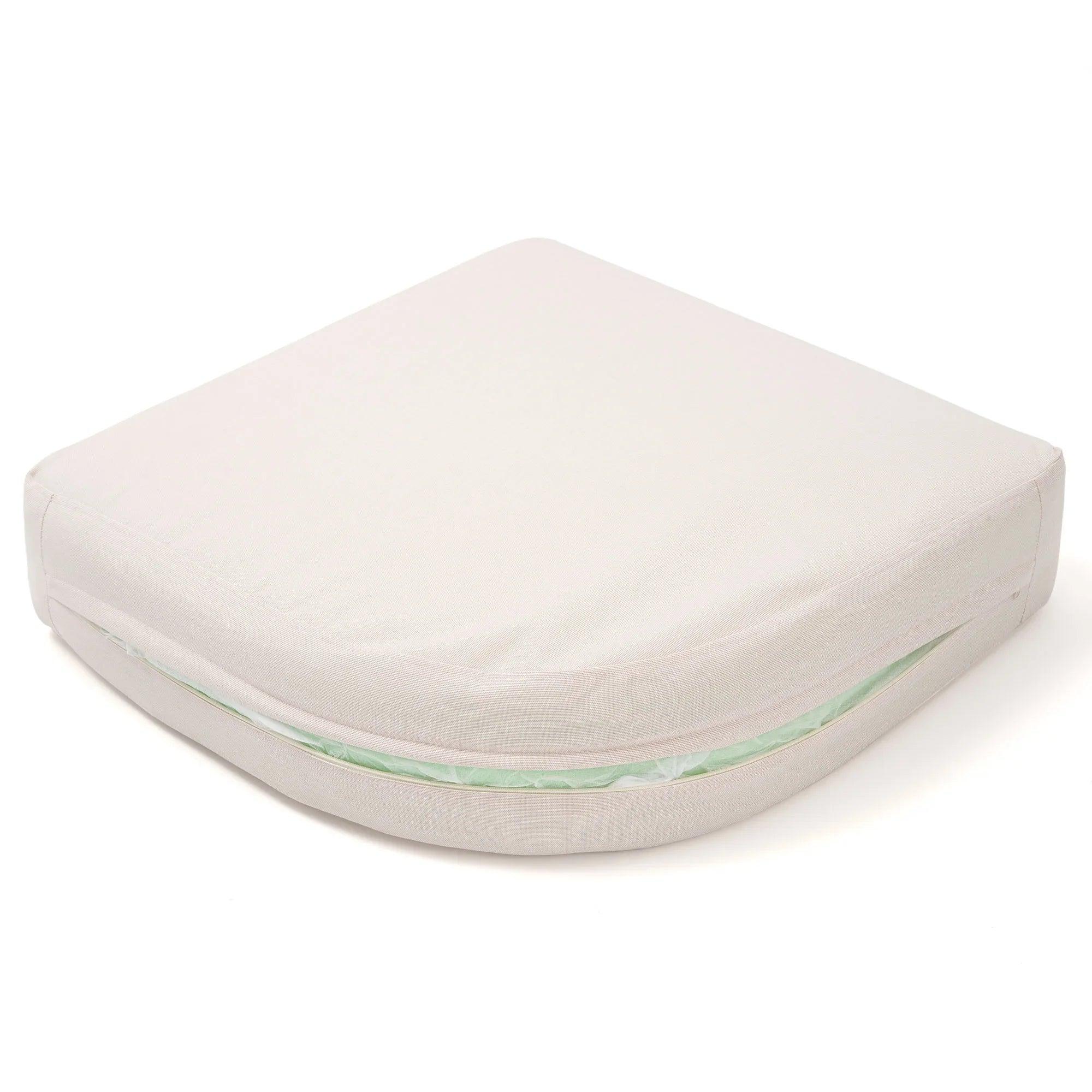 White wedge-shaped pillow- Jardina Modern Premium Patio Outdoor Furniture