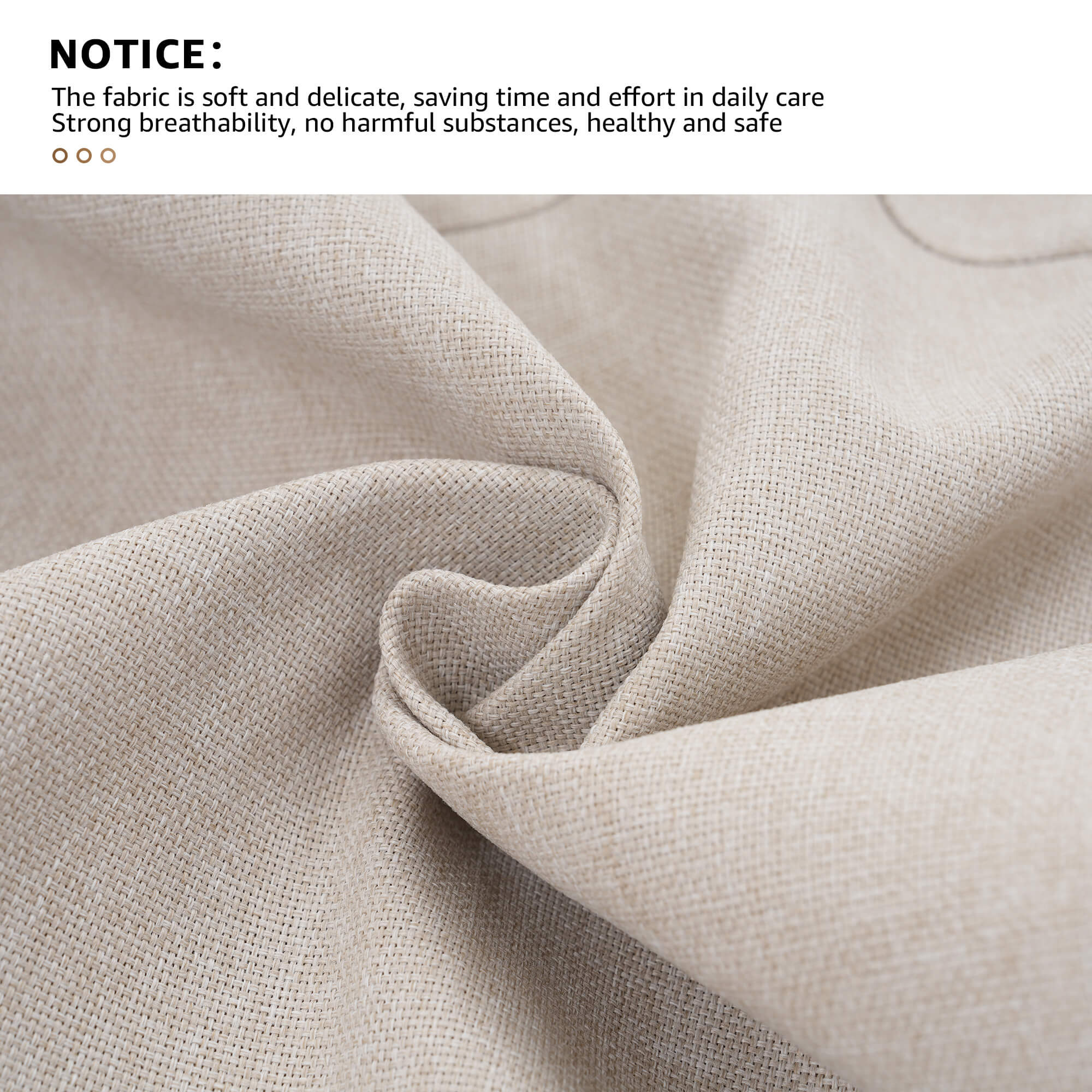 Close-up of beige fabric - Jardina Modern Premium Patio Outdoor Furniture