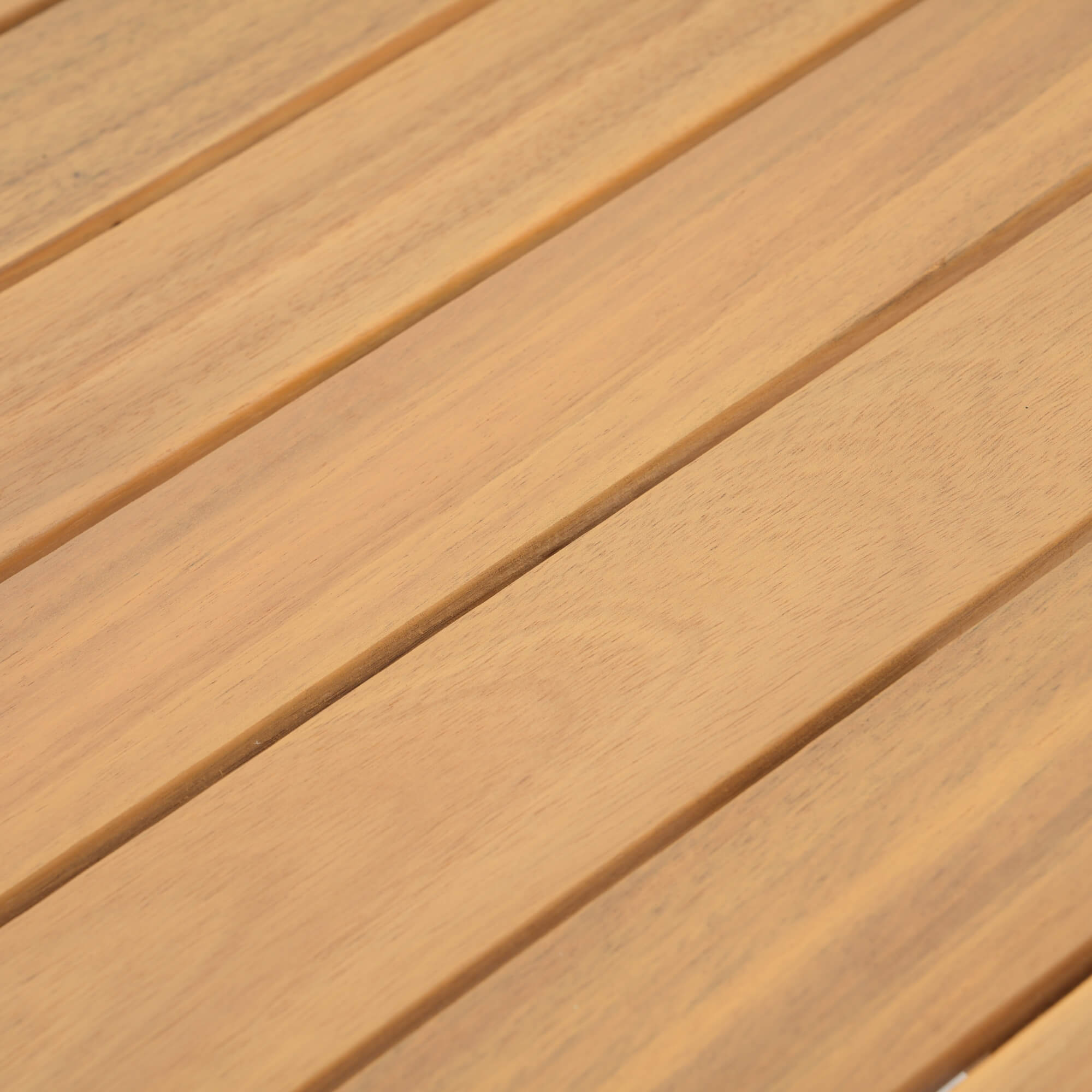 acacia wooden dining table top with slats design - Jardina Modern Premium Outdoor Patio Furniture Sets