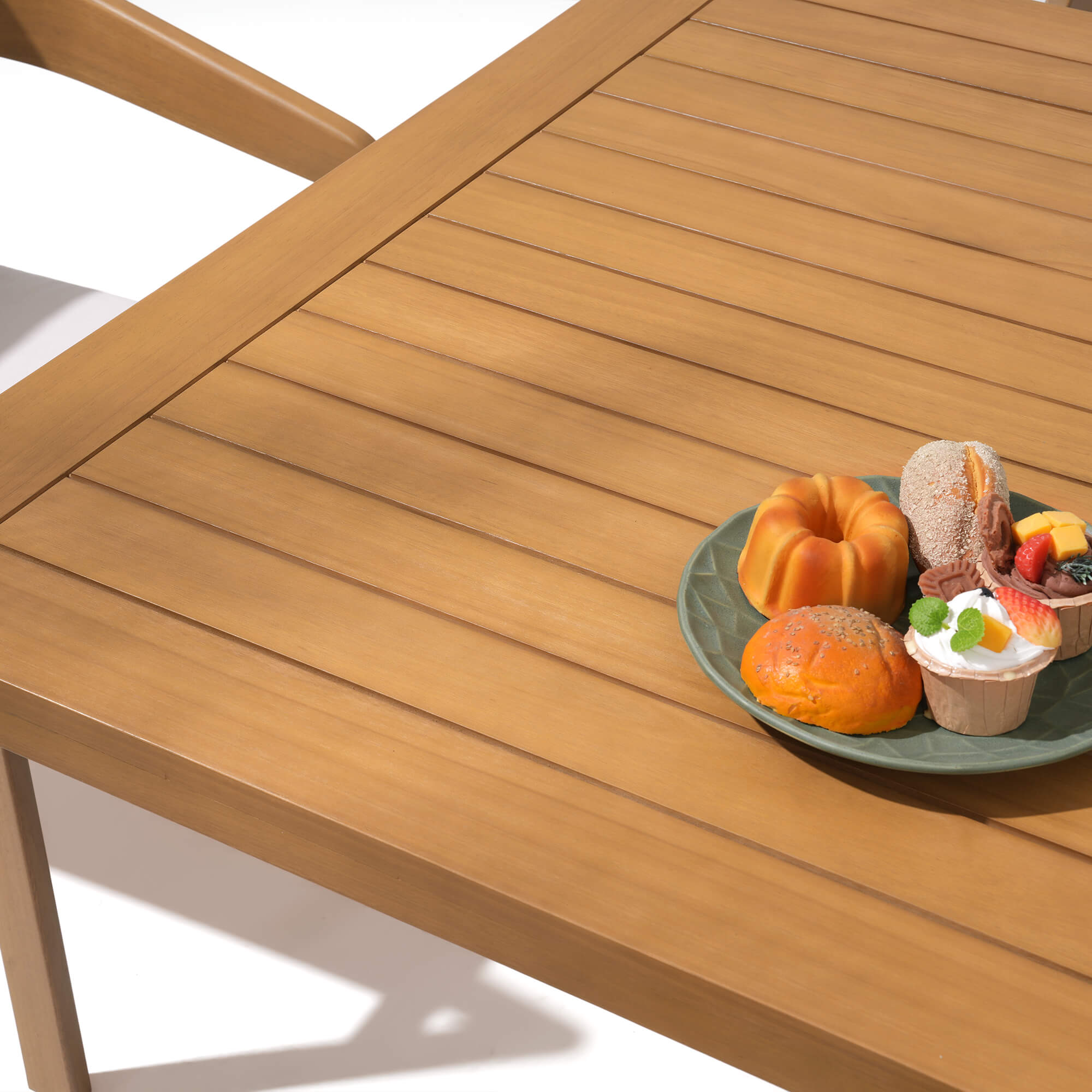 Drift Wooden Outdoor Dining Table With Extendable Design, 78''-108''