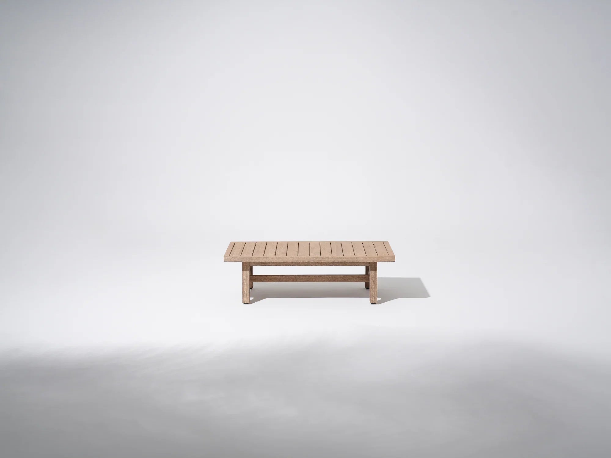 Wooden Outdoor Patio Rectangular Coffee Table- Jardina Premium Modern Outdoor Patio Furniture