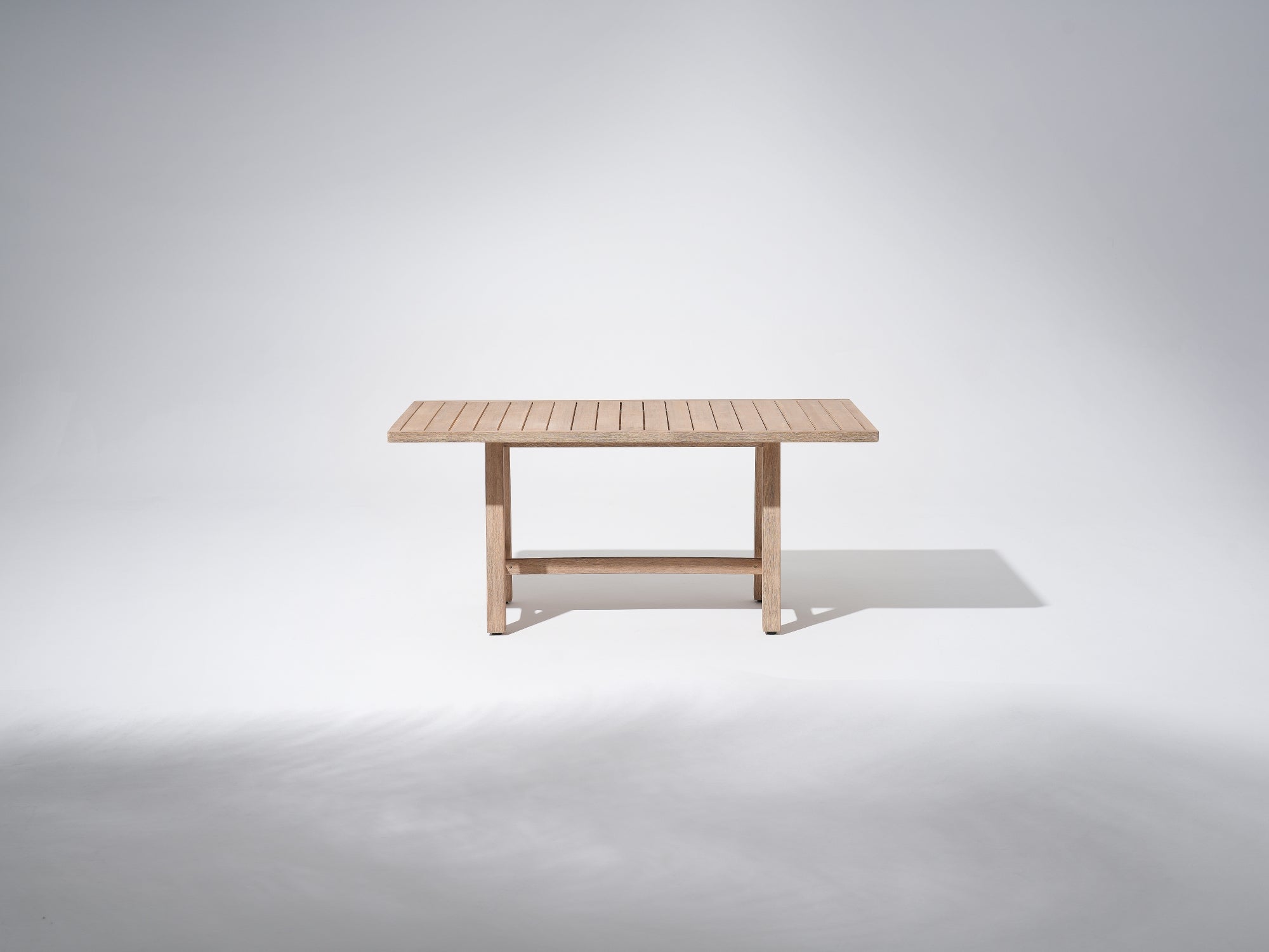 acacia Wooden 67'' Outdoor dining table for 6 , rectangular outdoor table- Jardina Premium Modern Outdoor Patio Dining Furniture