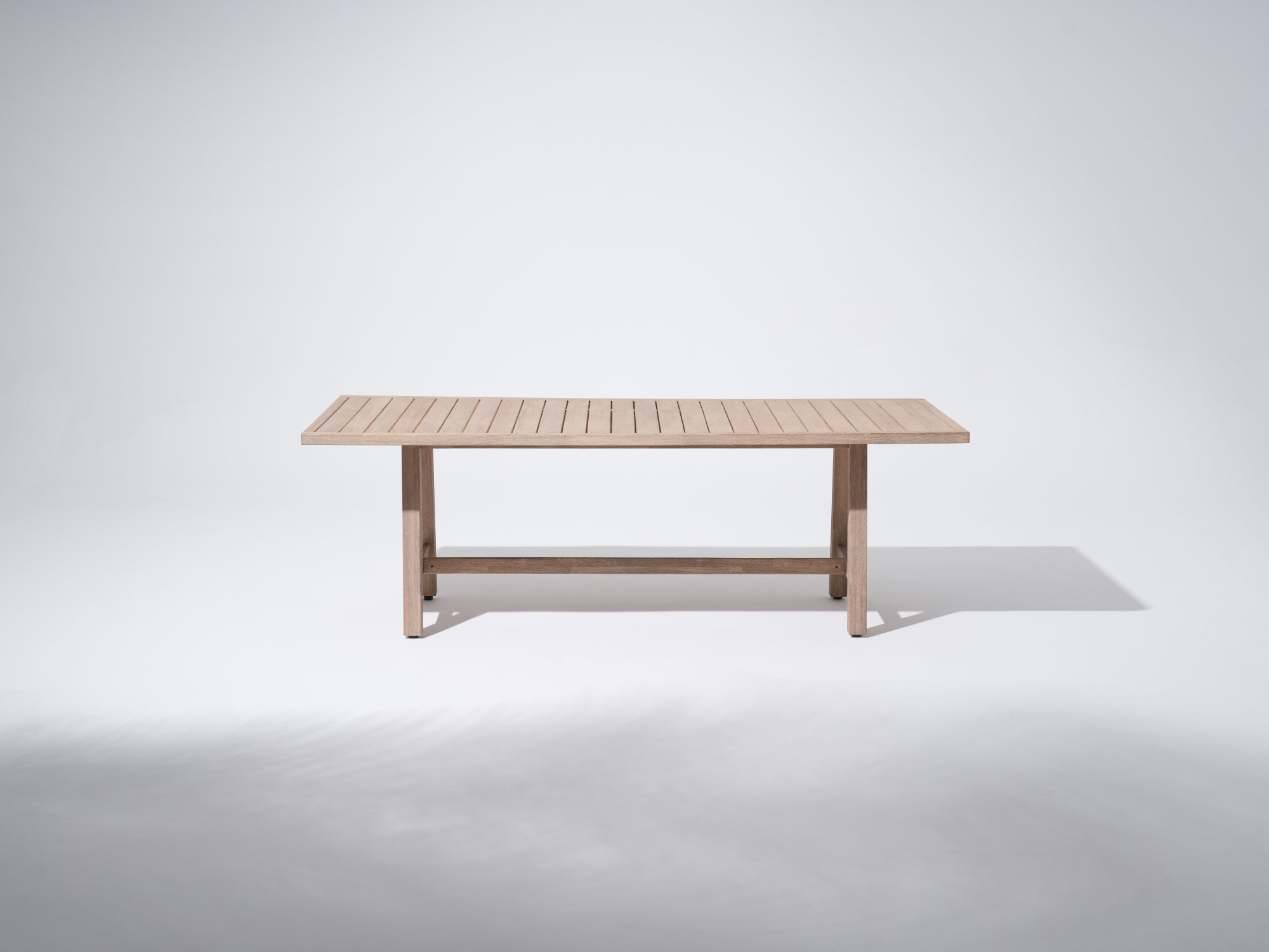 Wooden 90.6'' Outdoor dining table for 8, rectangular outdoor table- Jardina Premium Modern Outdoor Patio Dining Furniture