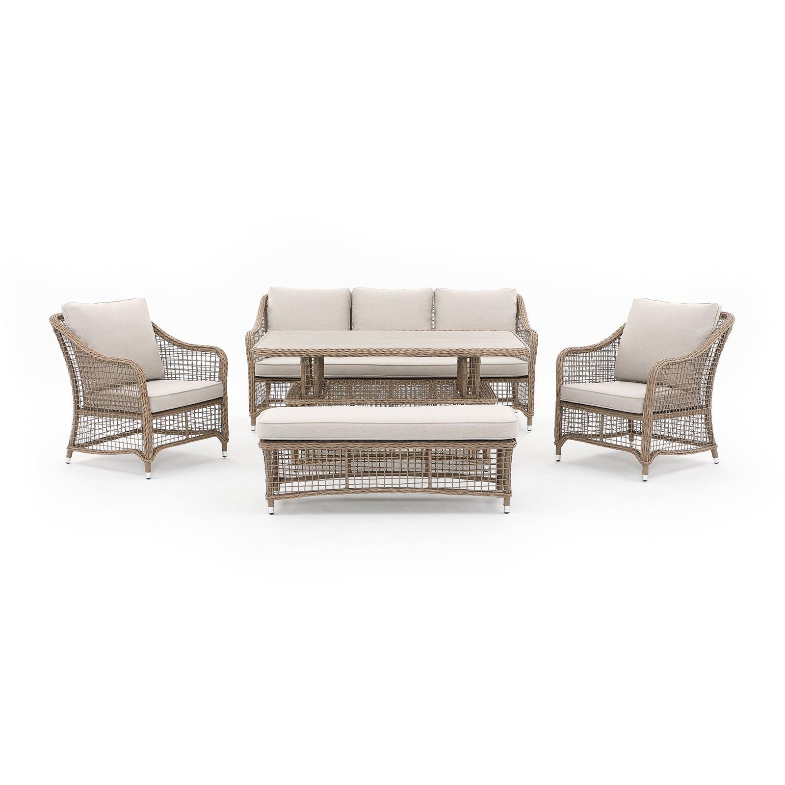 Contemporary & Modern Outdoor Seating Sets | Jardina Outdoor Patio Furniture #Color_Natural