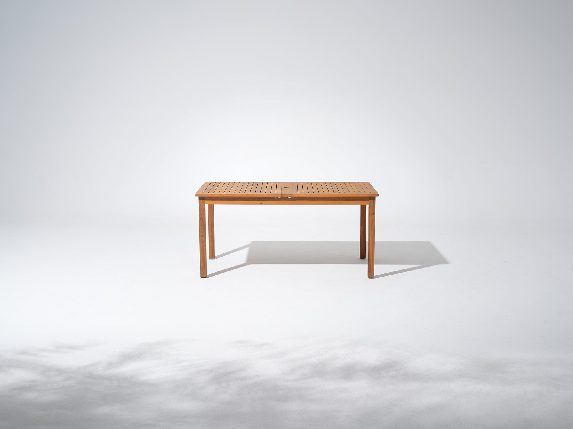 acacia Wooden table with umbrella hole