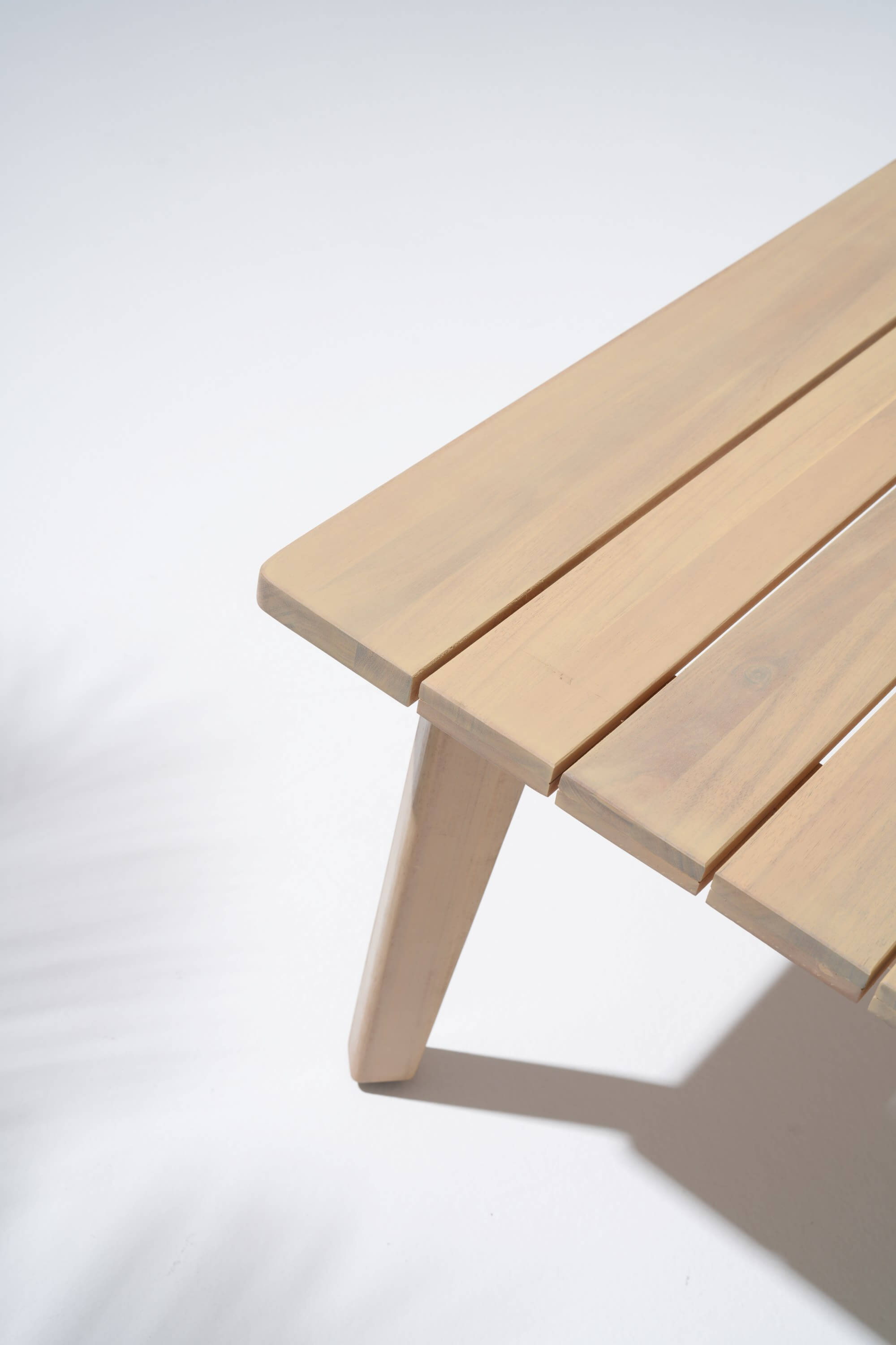 acacia Wooden table with slatted design - Jardina Modern Premium Outdoor Patio Furniture