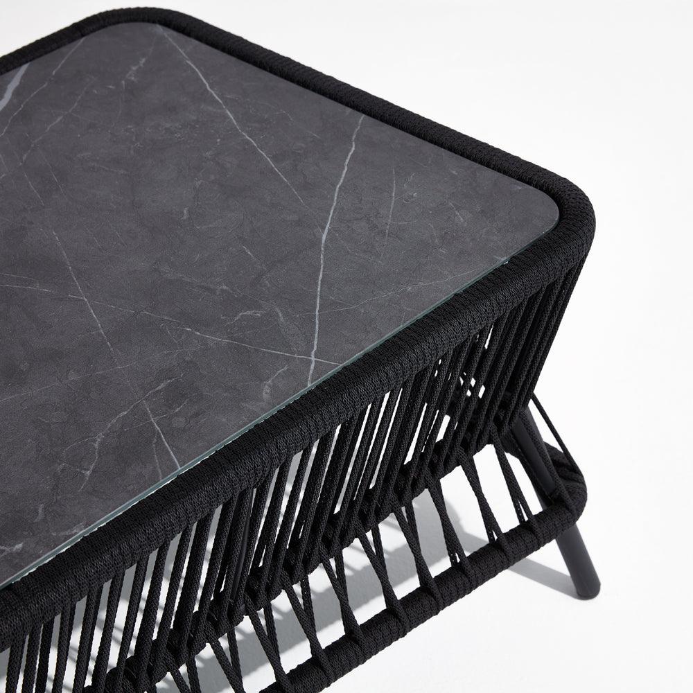 Wonder - Coffee table,grey finish, aluminum frame,sintered stone tabletop-Sunsitt Signature