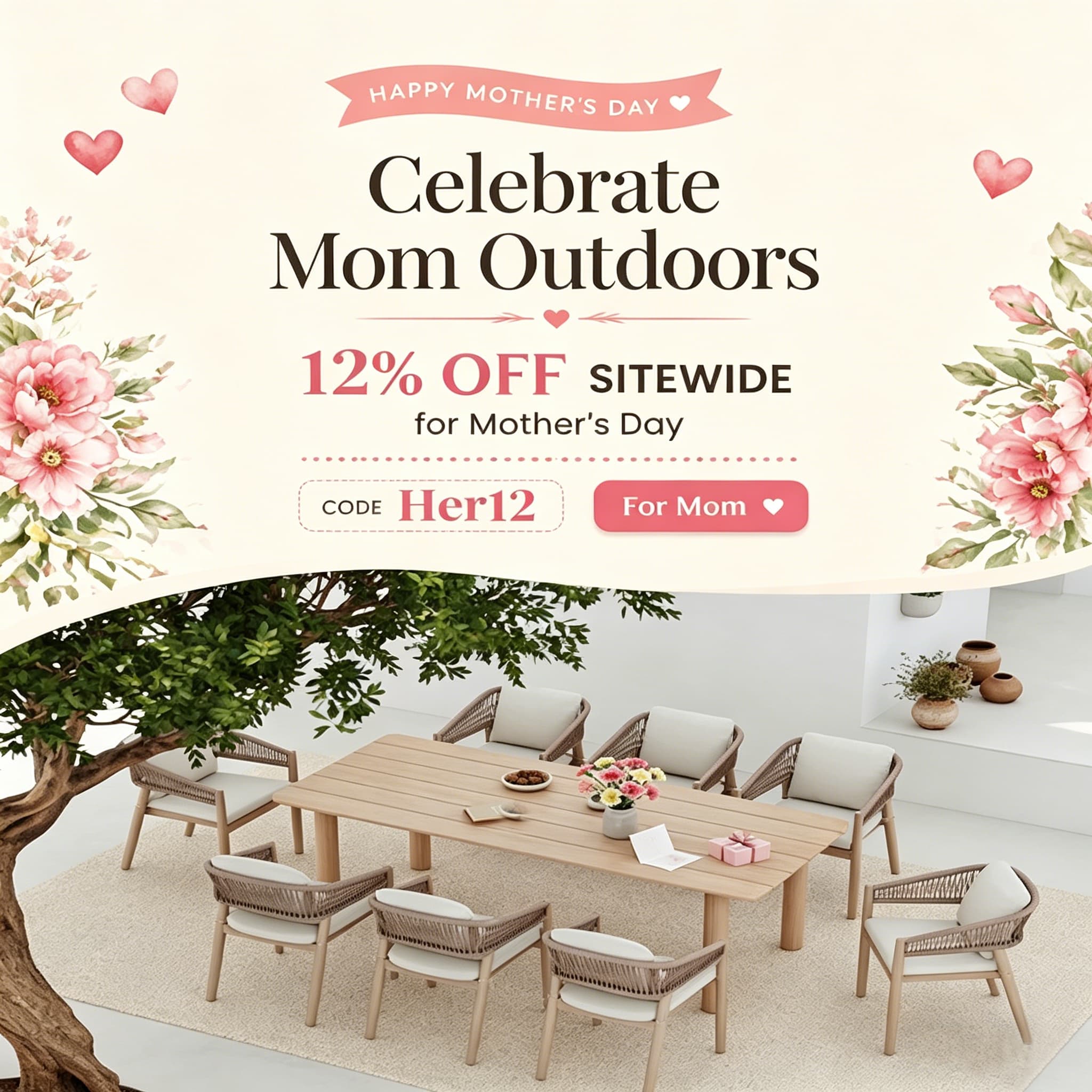 Celebrate Mom Outdoors: Create the Perfect Mother’s Day Patio Retreat with Jardina