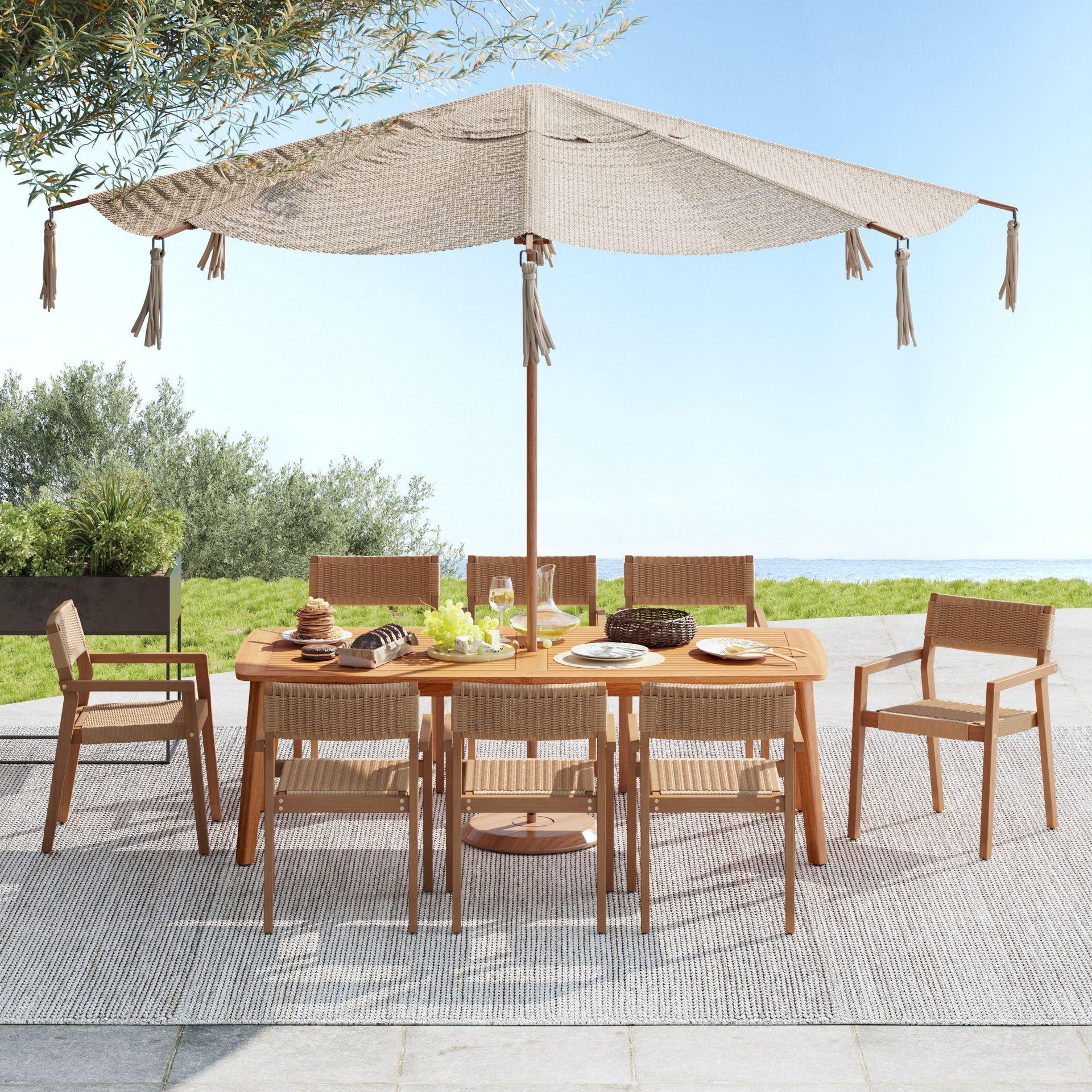 hold umbrella on patio table Outsunny 19 Base Base and umbrella are sold separately Patio Umbrella Stand A