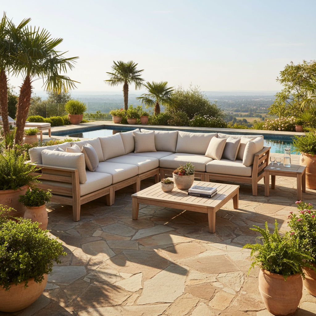 How To Arrange An Outdoor Sectional For Small & Large Patios?