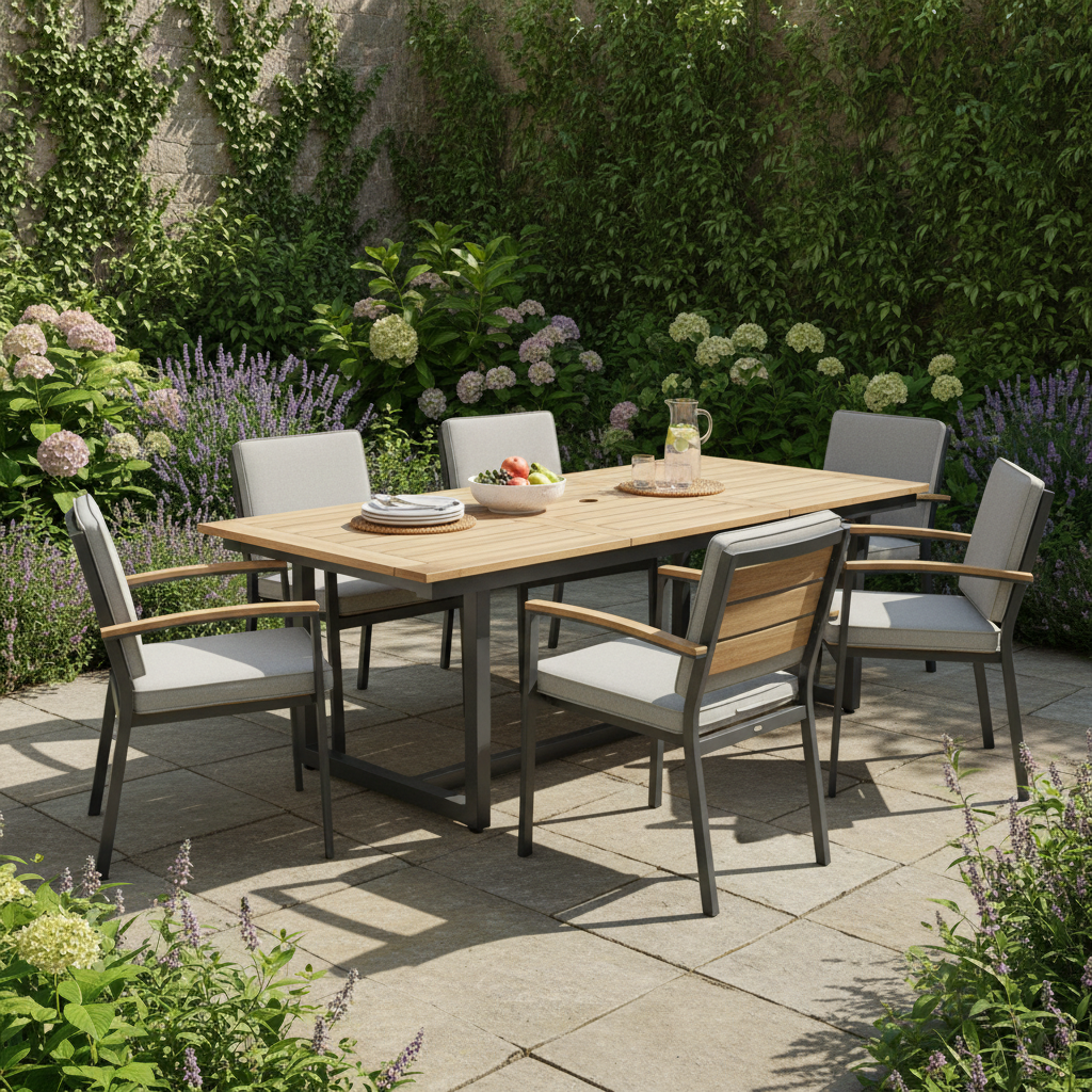 Extendable Patio Dining Table with Umbrella Hole: What to Look For